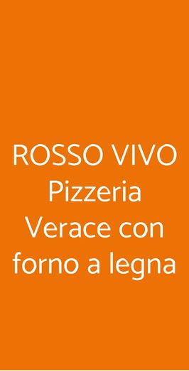 Rosso Vivo Pizzeria Verace, Chianciano Terme