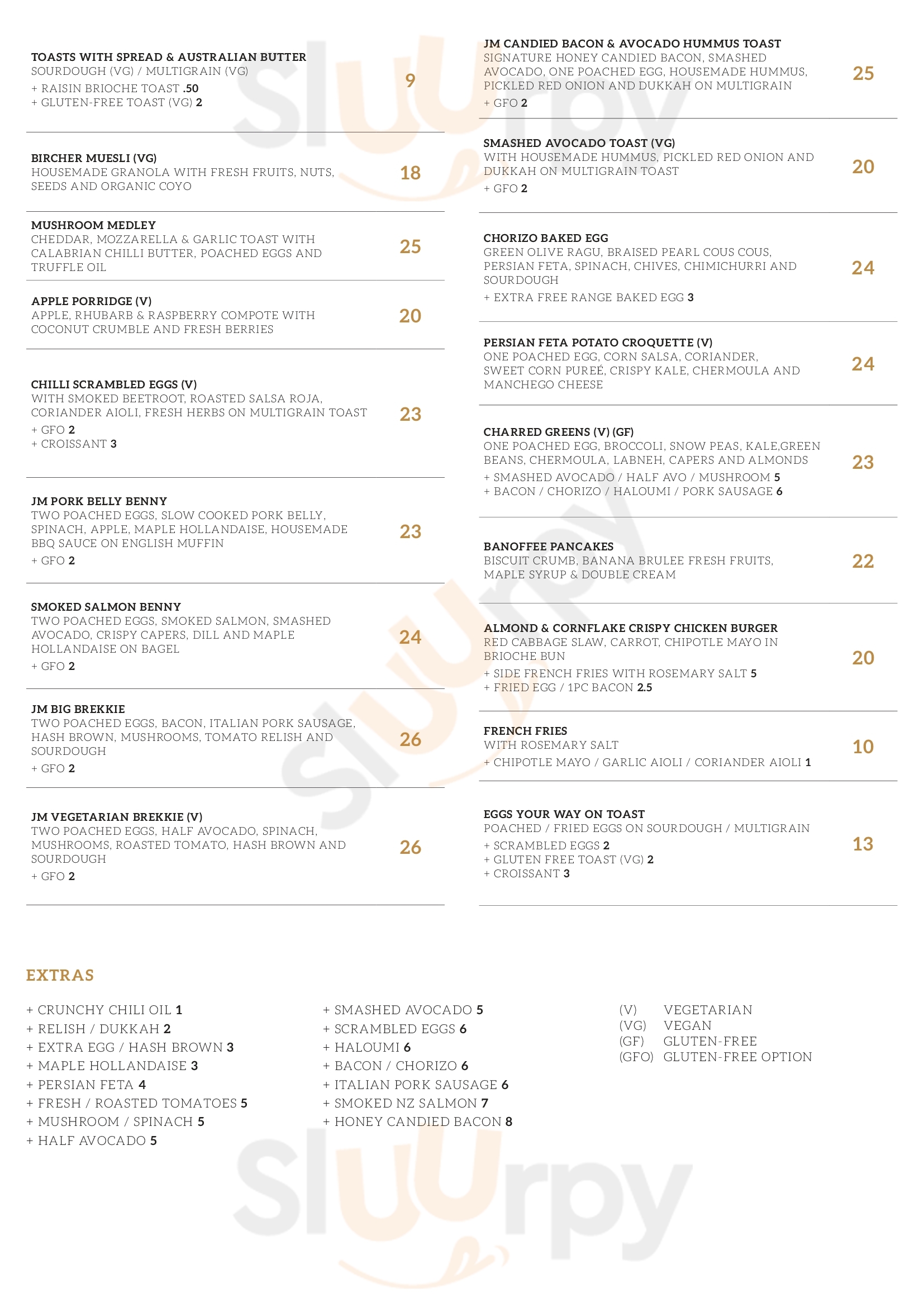 Journeyman Windsor Menu - 1