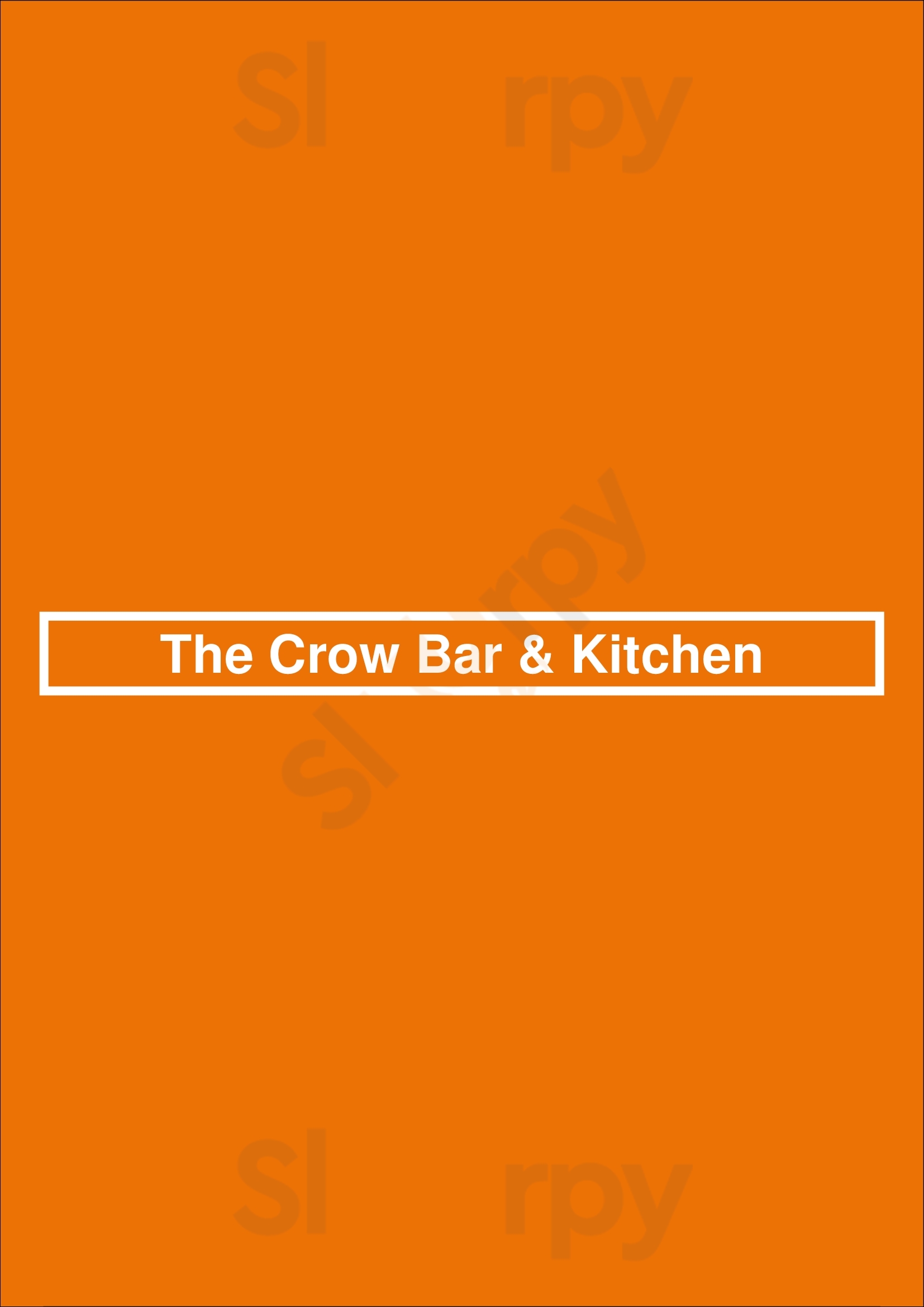 The Crow Bar & Kitchen Crows Nest Menu - 1