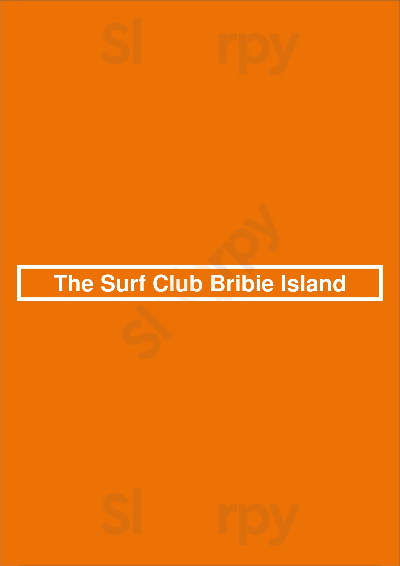 The Surf Club Bribie Island Woorim Menu - 1