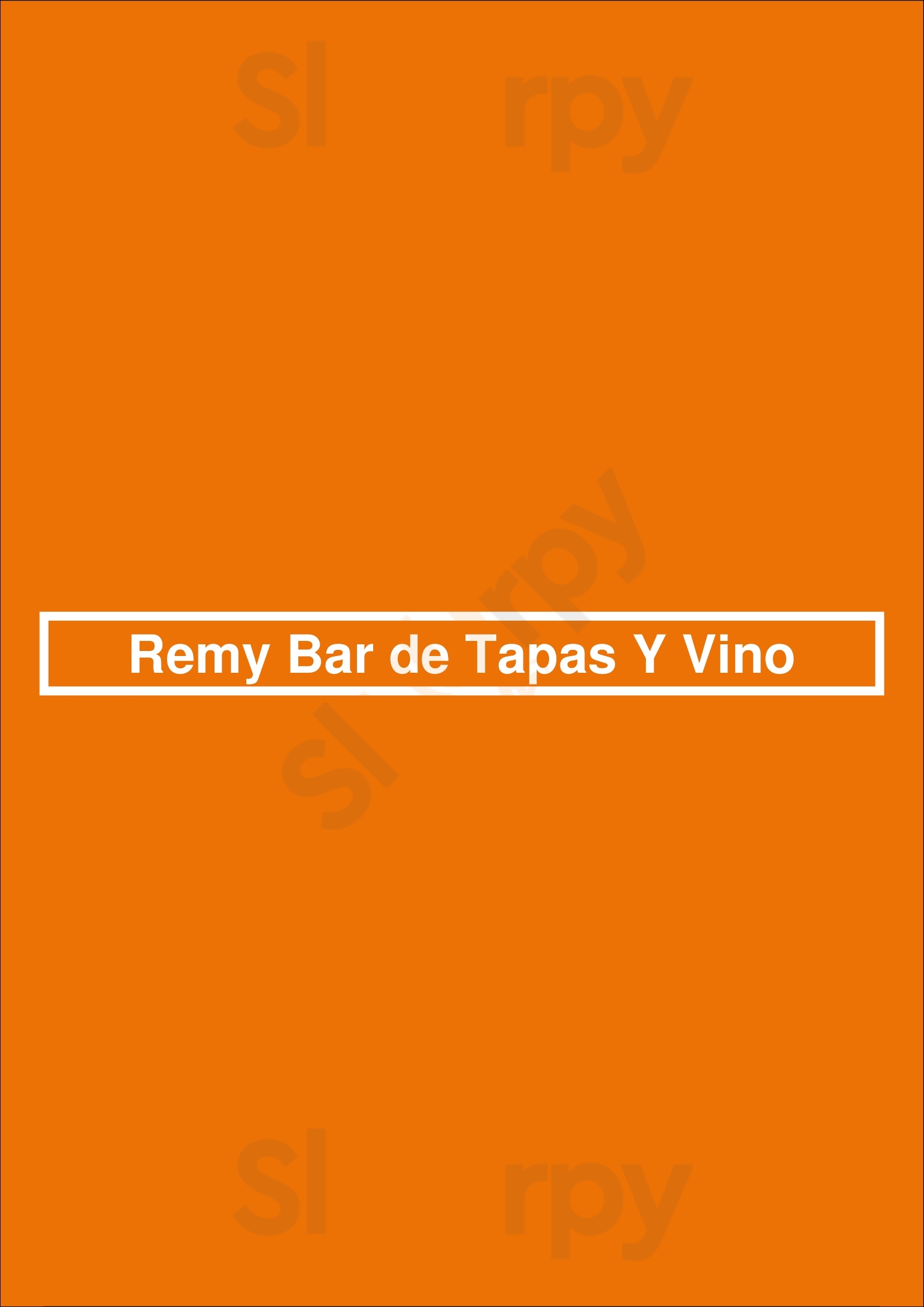 Remy Bar De Tapas Y Vino Malvern Menu - 1