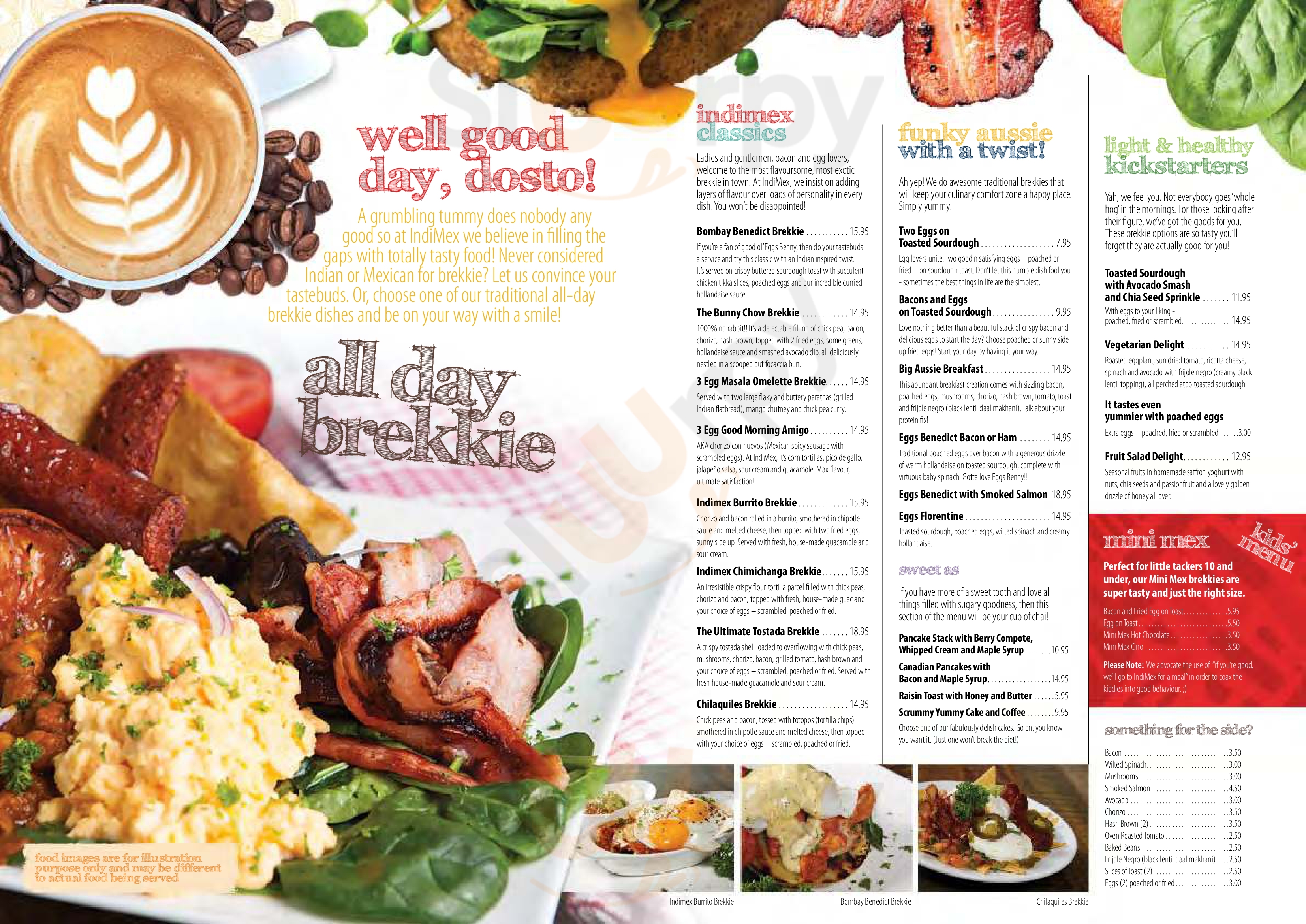 Indimex Brisbane Menu - 1