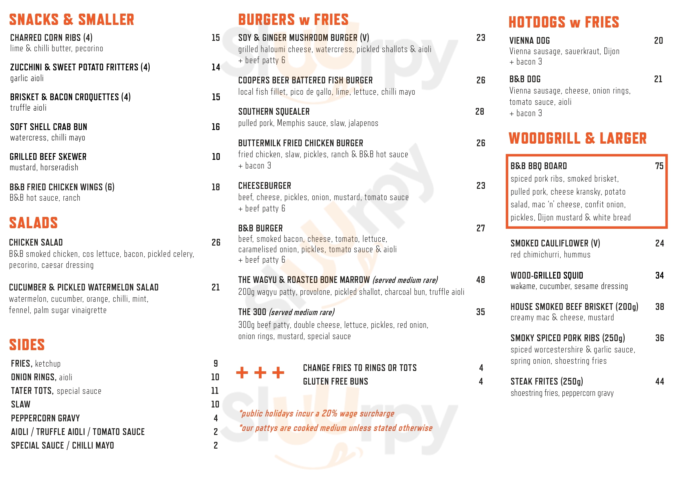 Main Menu - Bread & Bone Wood-grill