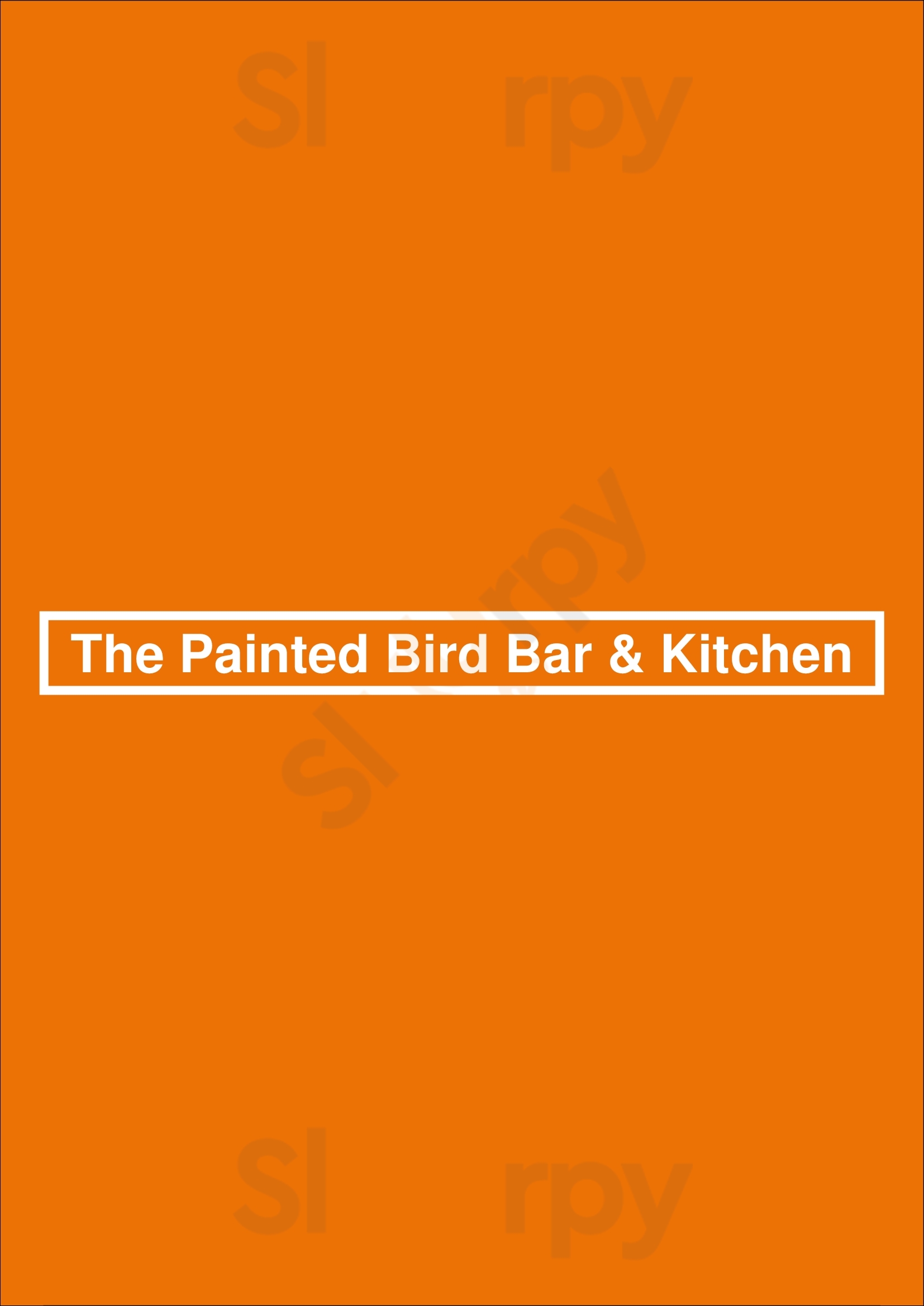 The Painted Bird Bar & Kitchen Perth Menu - 1