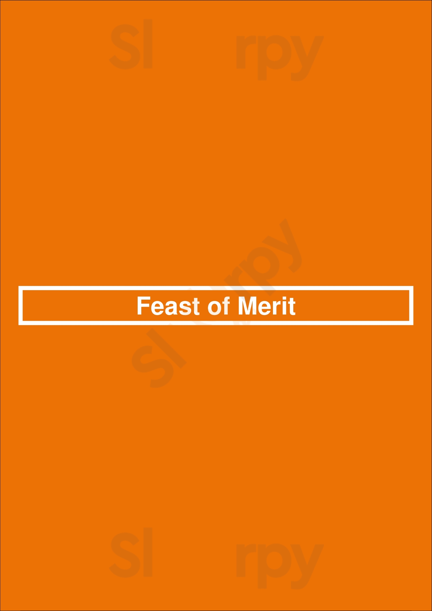 Feast Of Merit Richmond Menu - 1