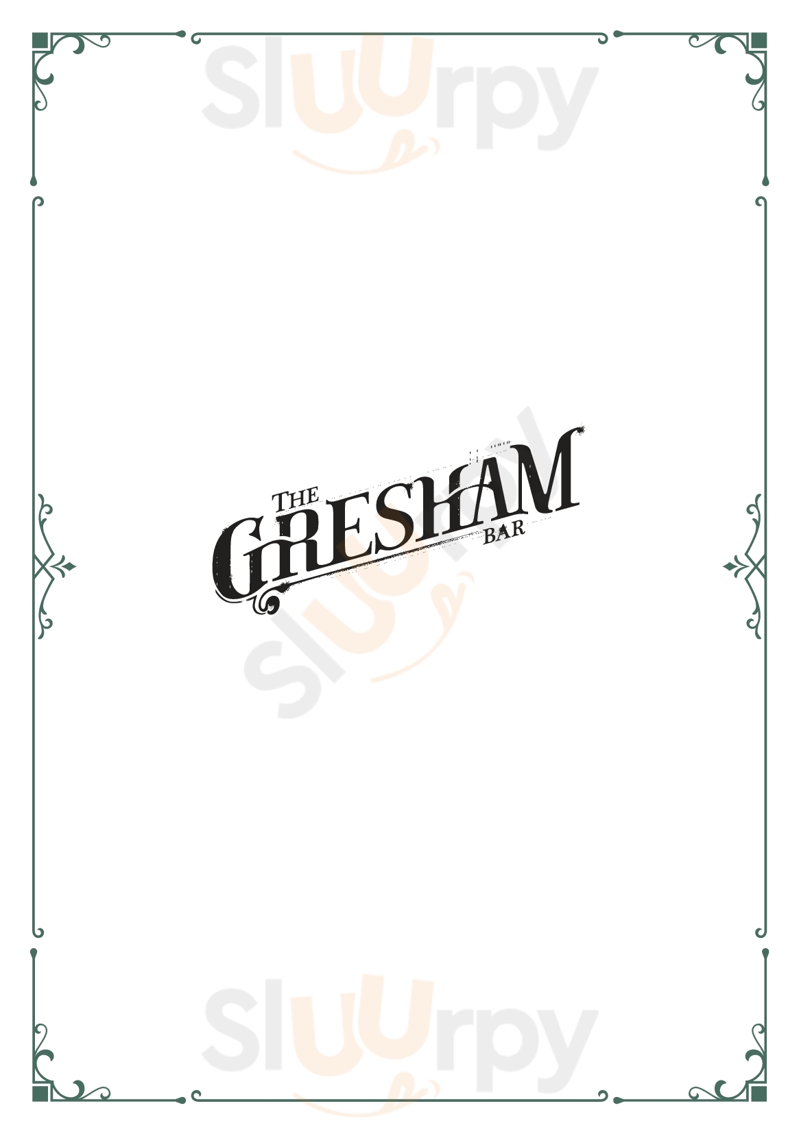 Main Menu - The Gresham Bar