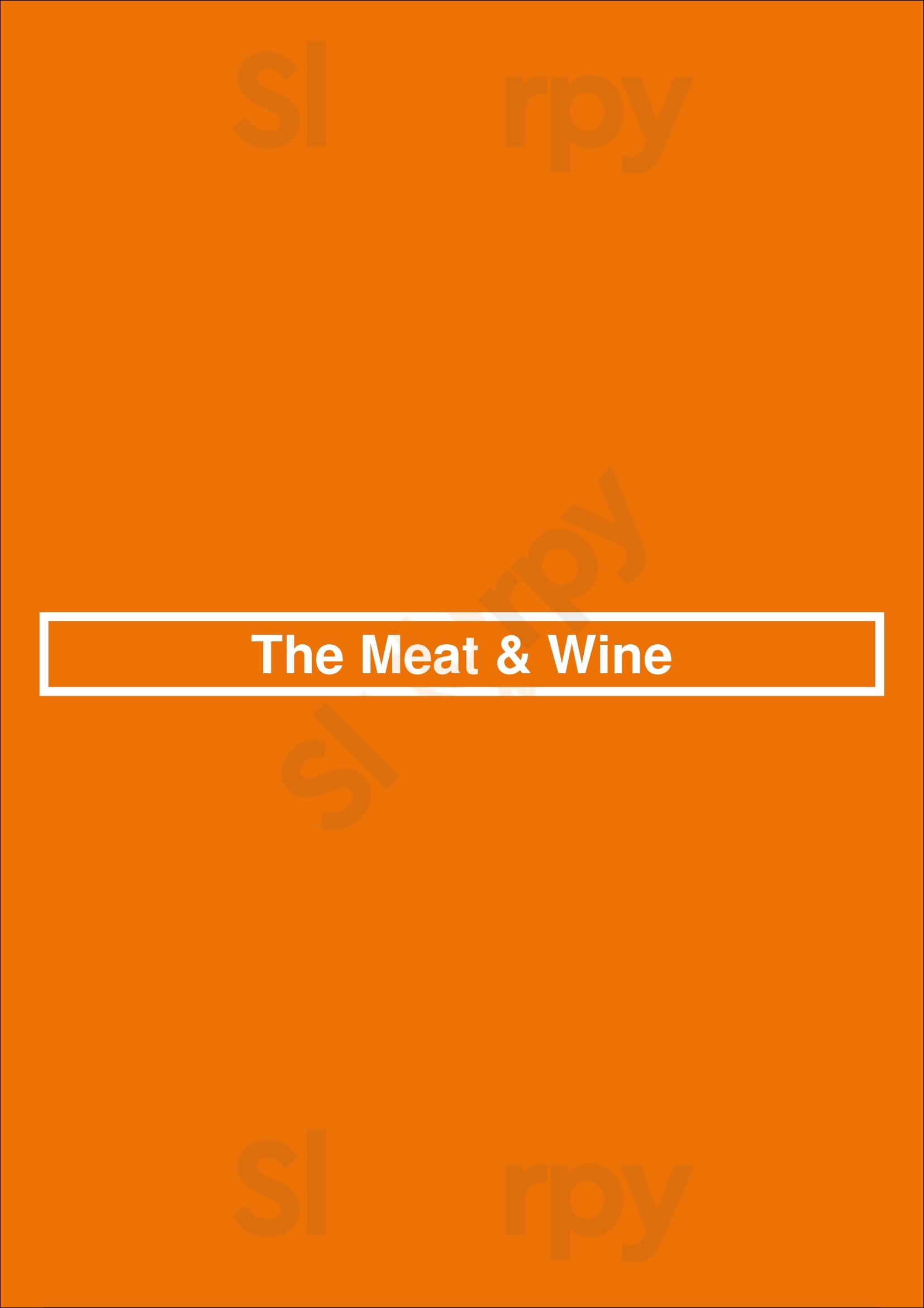 The Meat & Wine Co Perth Perth Menu - 1
