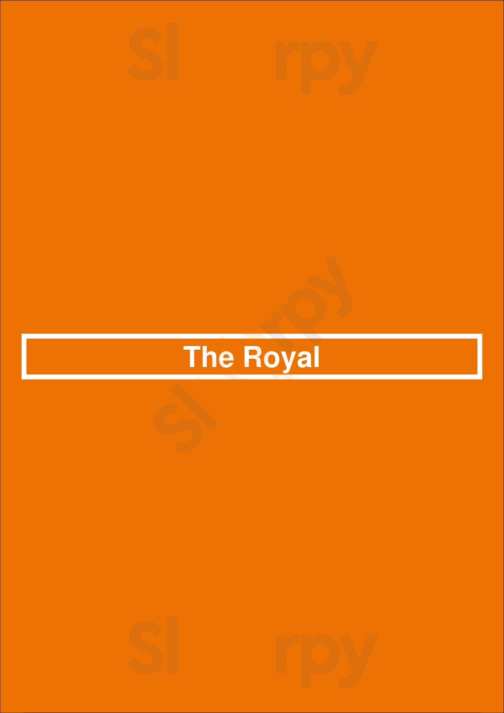 The Royal Perth Menu - 1