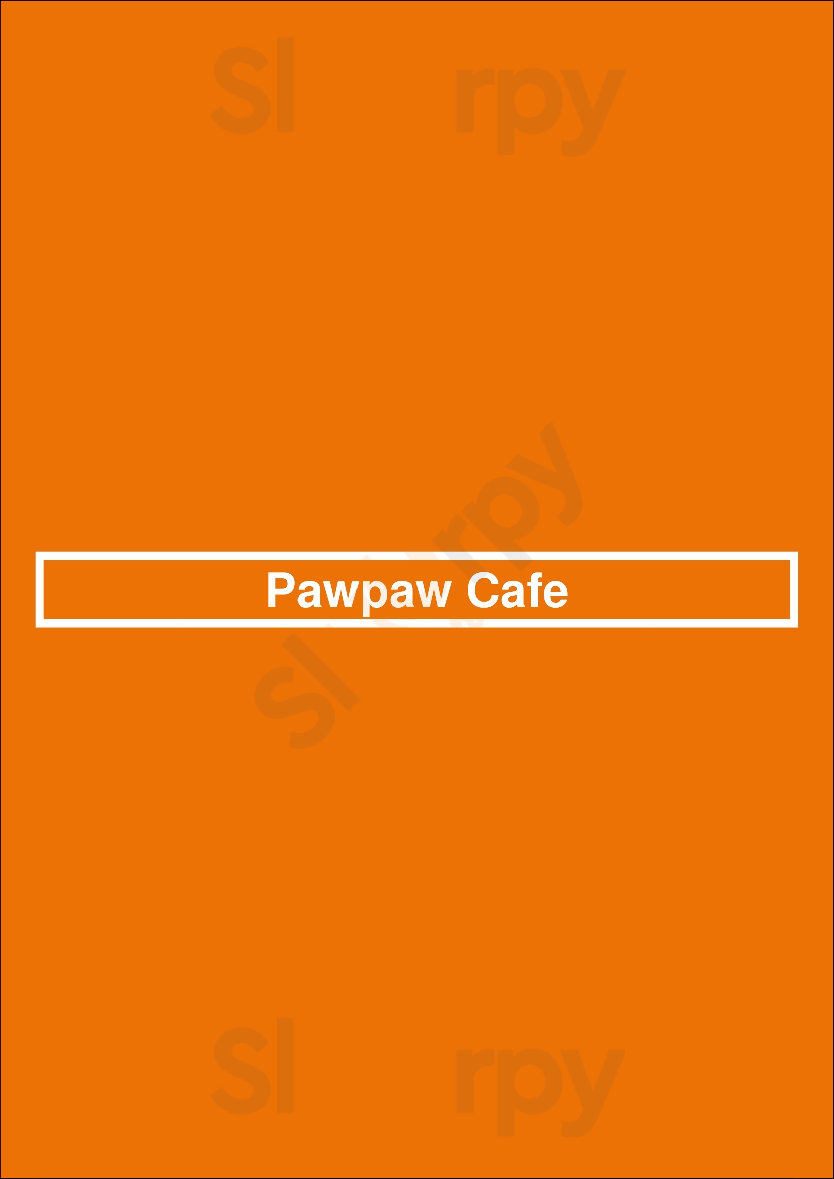 Pawpaw Cafe Brisbane Menu - 1