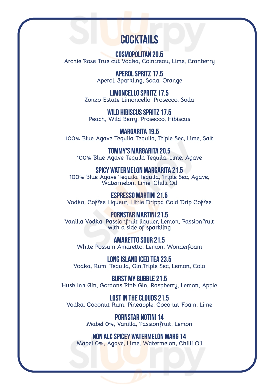 Main Menu - The Mile End