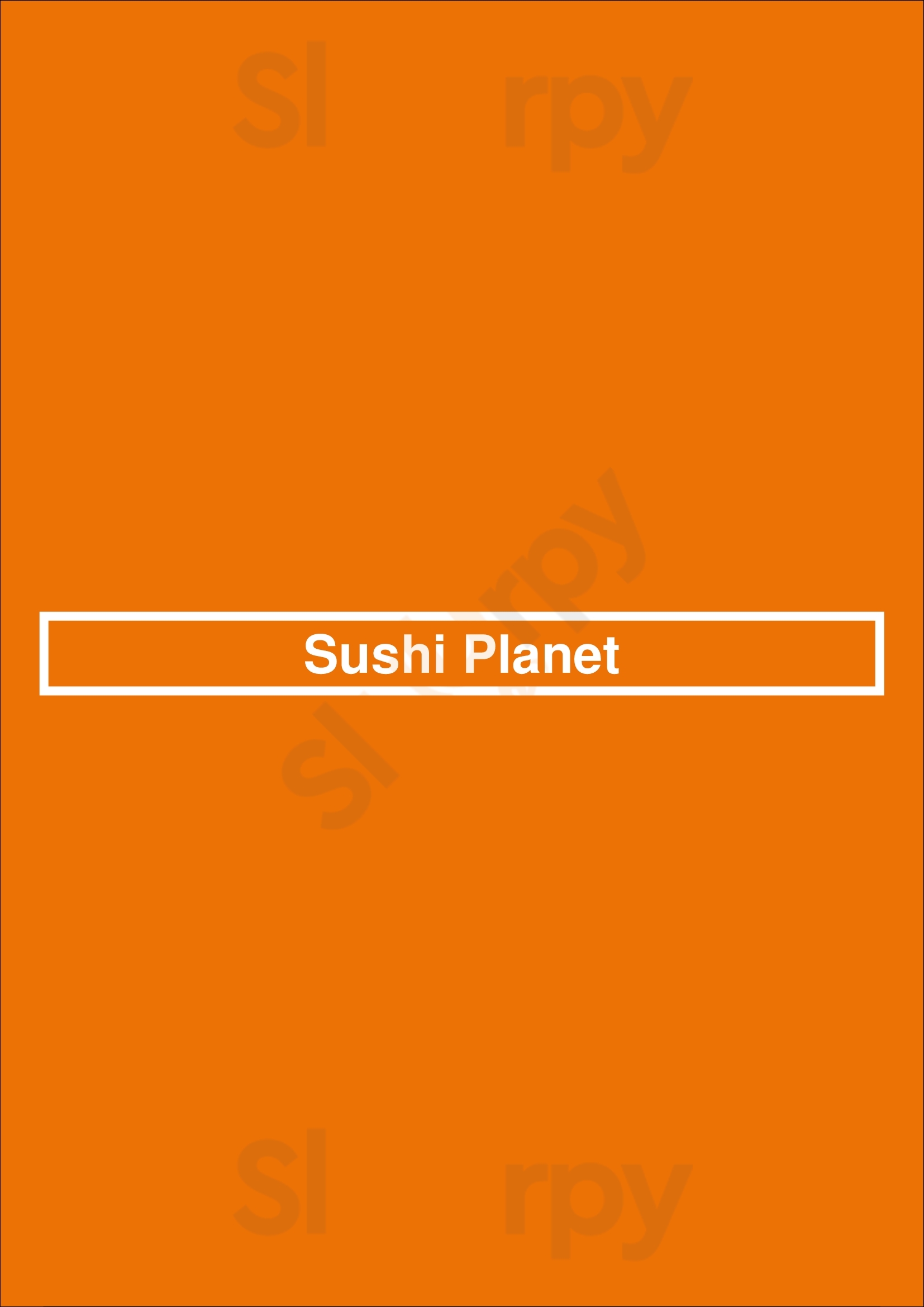 Sushi Planet Adelaide Menu - 1