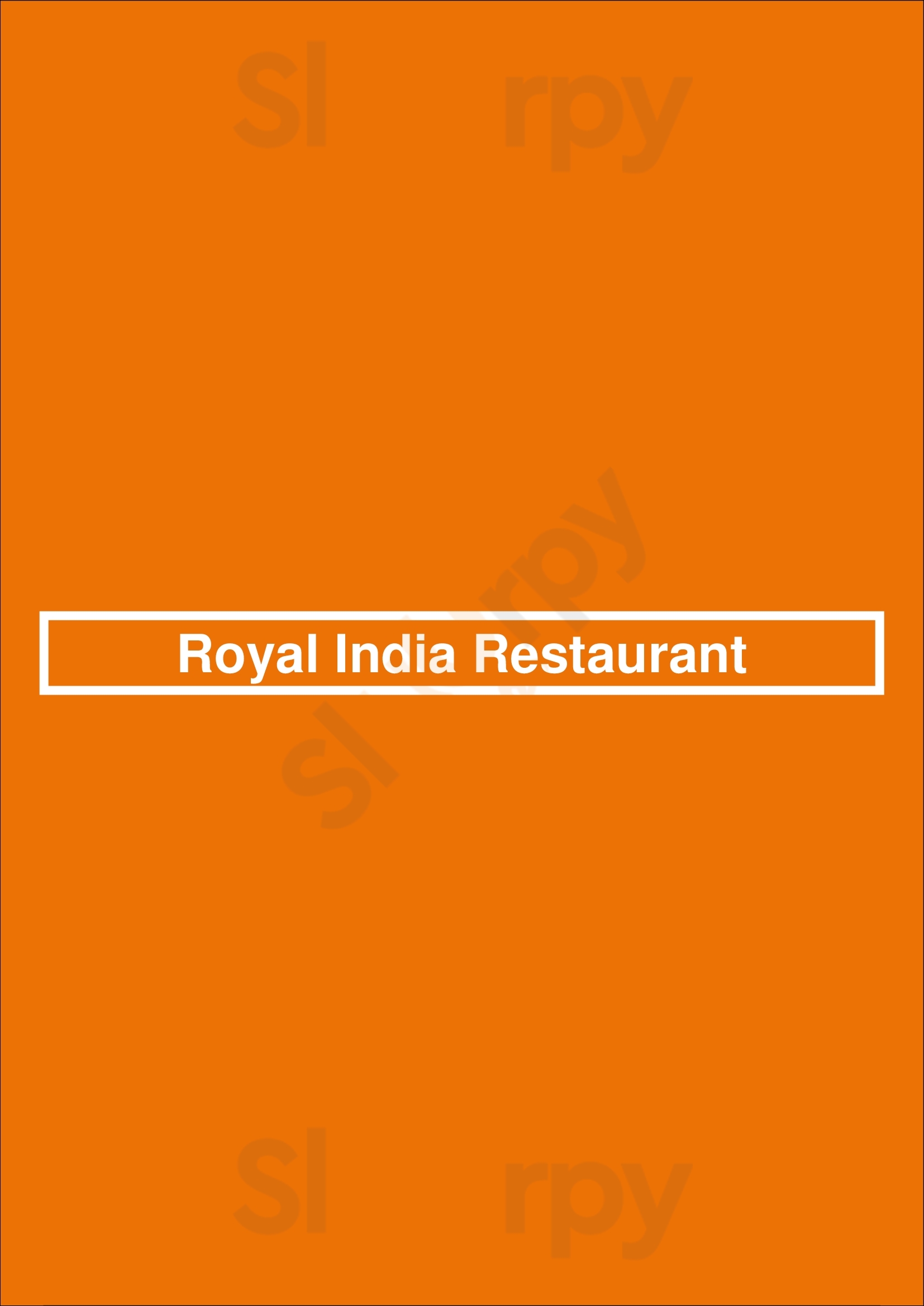 Royal India Restaurant Perth Menu - 1