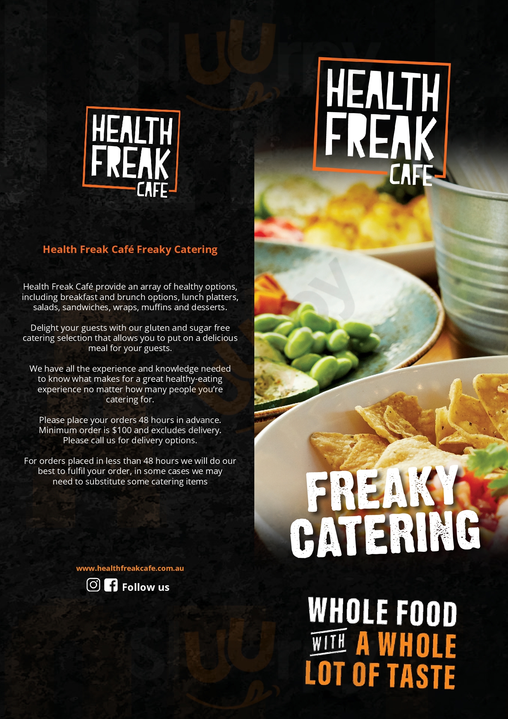 Health Freak Cafe Perth Menu - 1