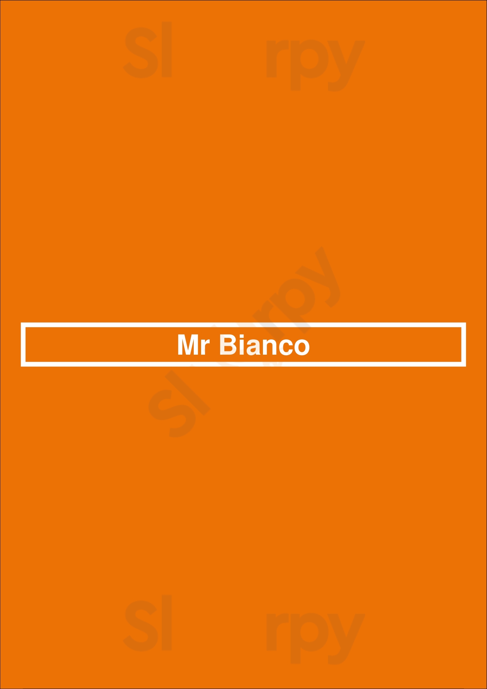 Mr Bianco Kew Menu - 1