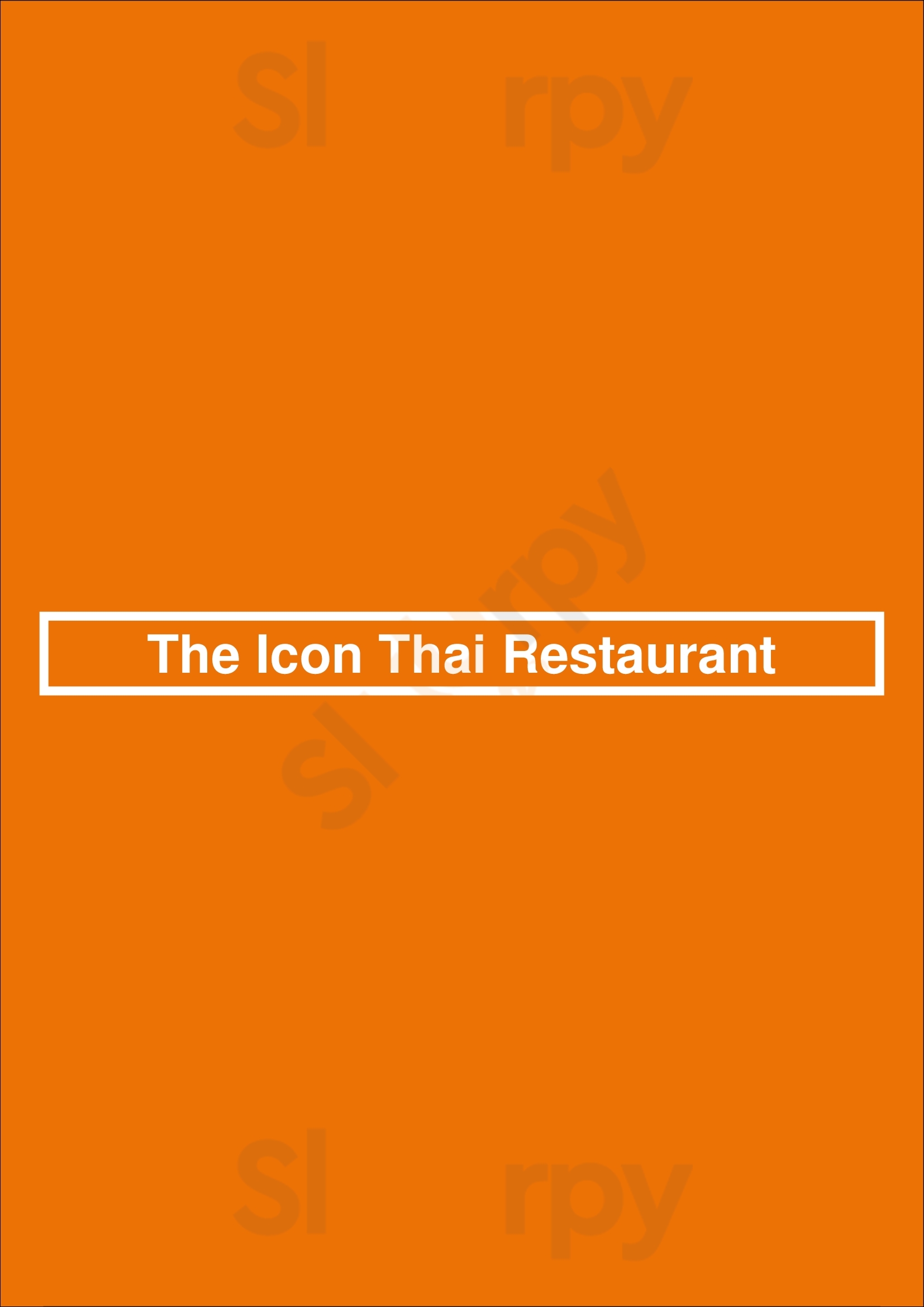 The Icon Thai Restaurant Newcastle Menu - 1