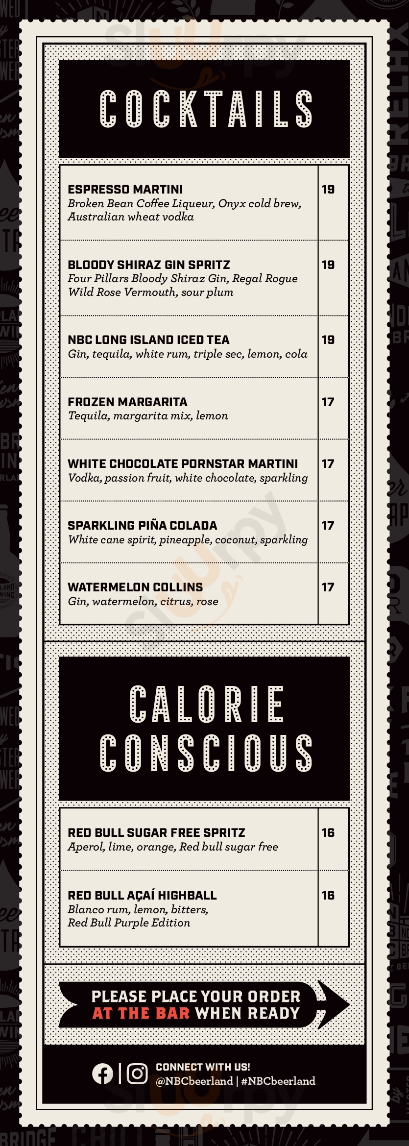 Main Menu - Northbridge Brewing Company