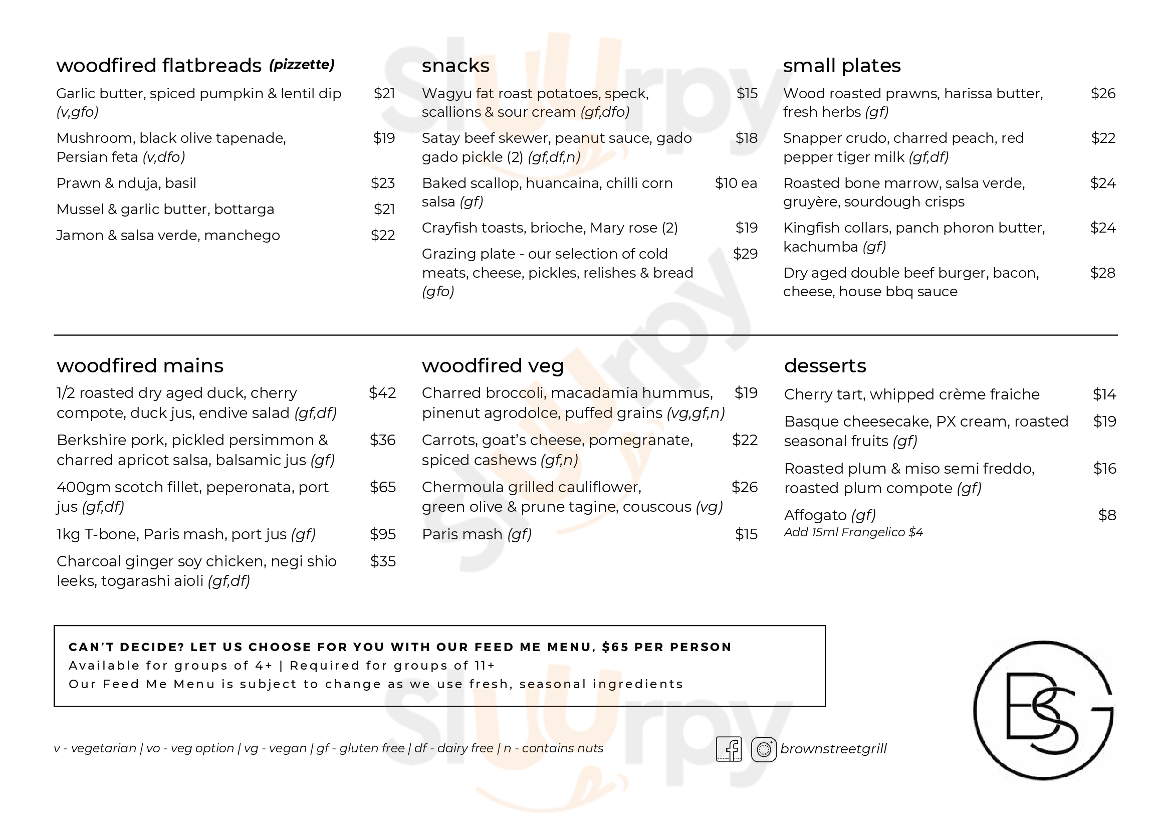 Main Menu - Bright Tank Brewing Co