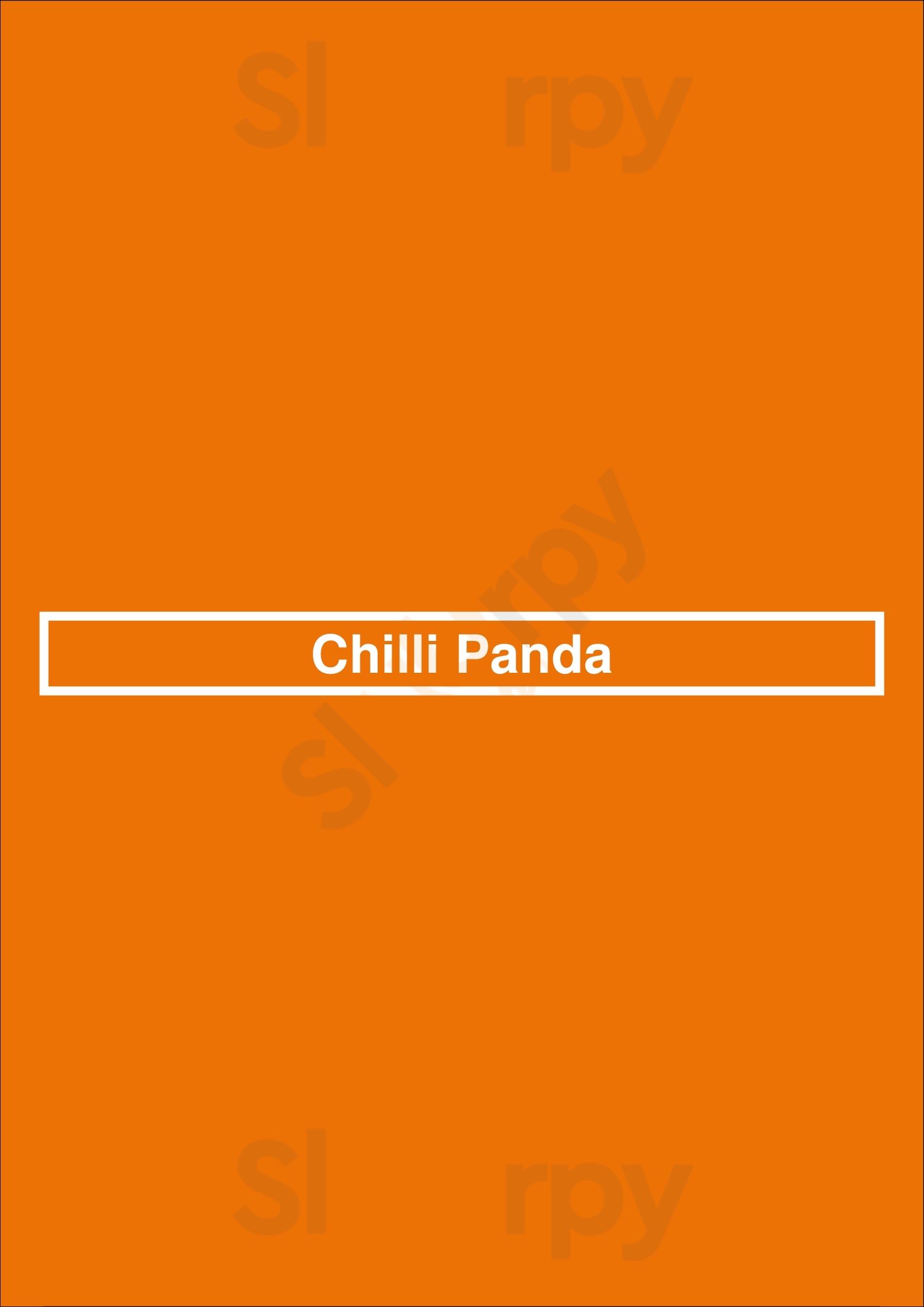 Chilli Panda Perth Menu - 1