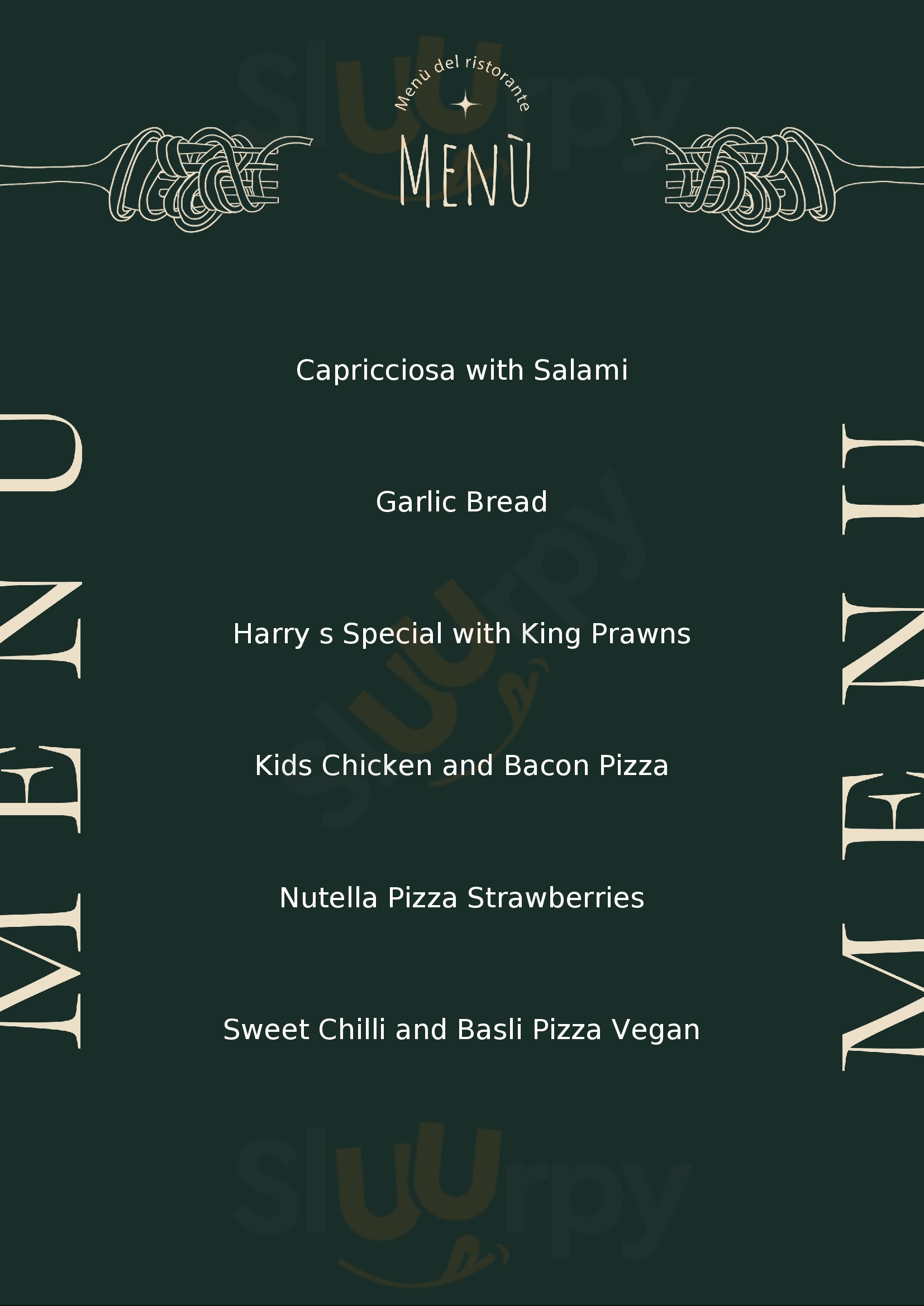 Harry's Gourmet Pizza Newcastle Menu - 1