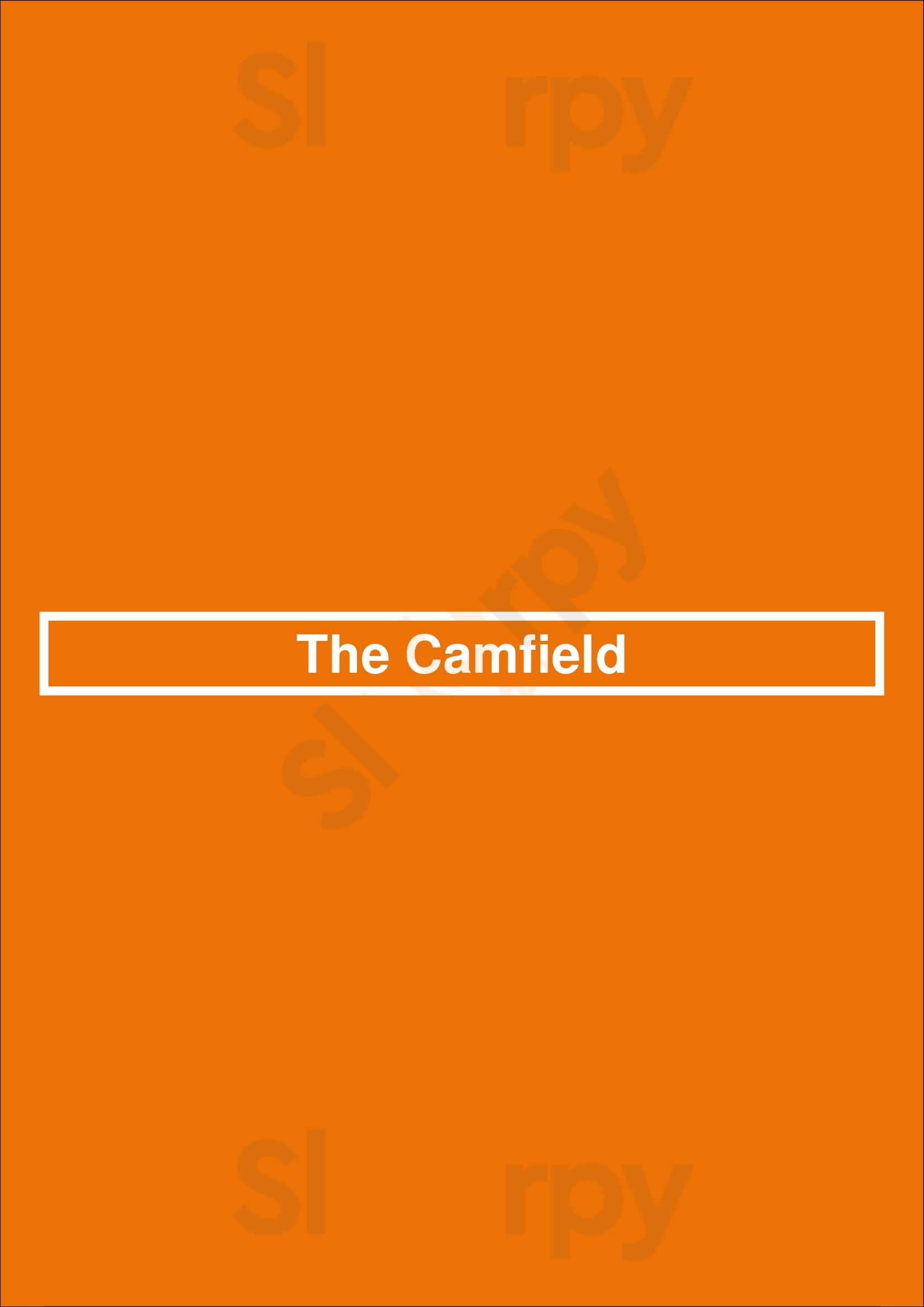 The Camfield Perth Menu - 1