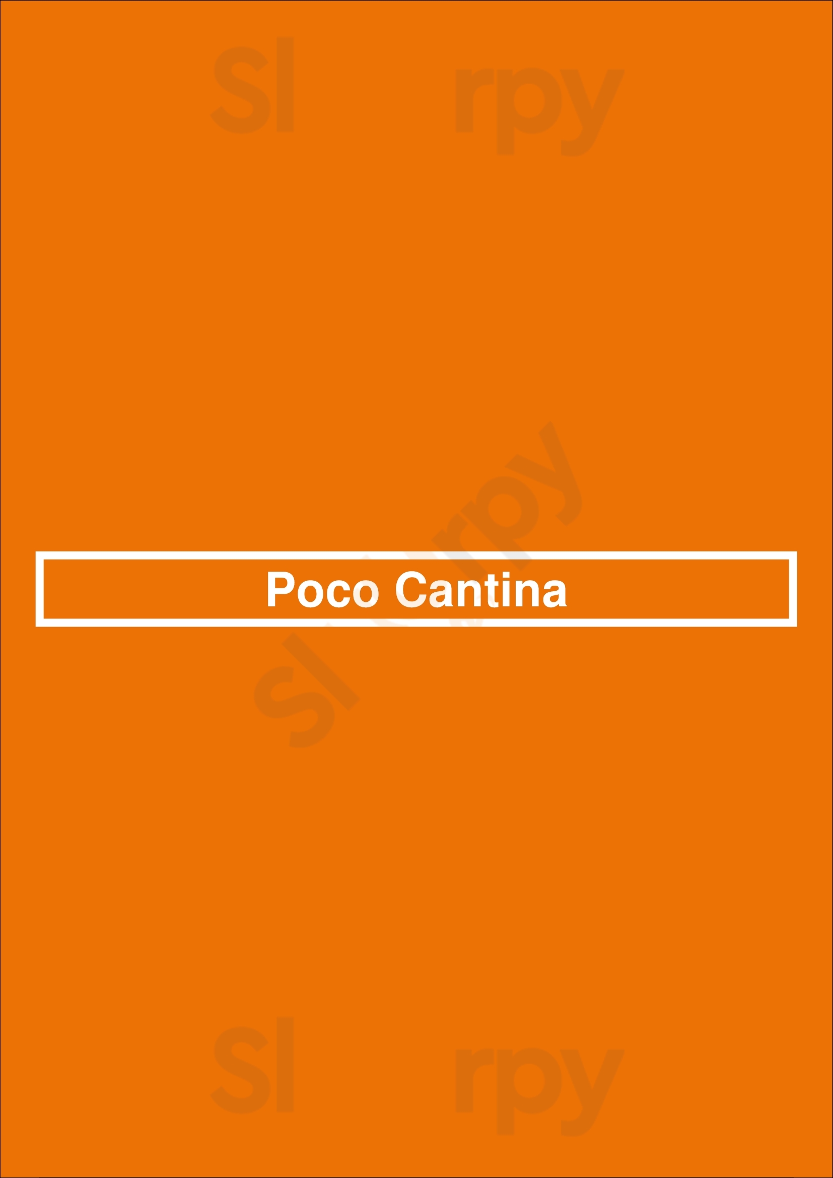Poco Cantina Randwick Menu - 1