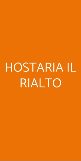 Hostaria Il Rialto, Siena