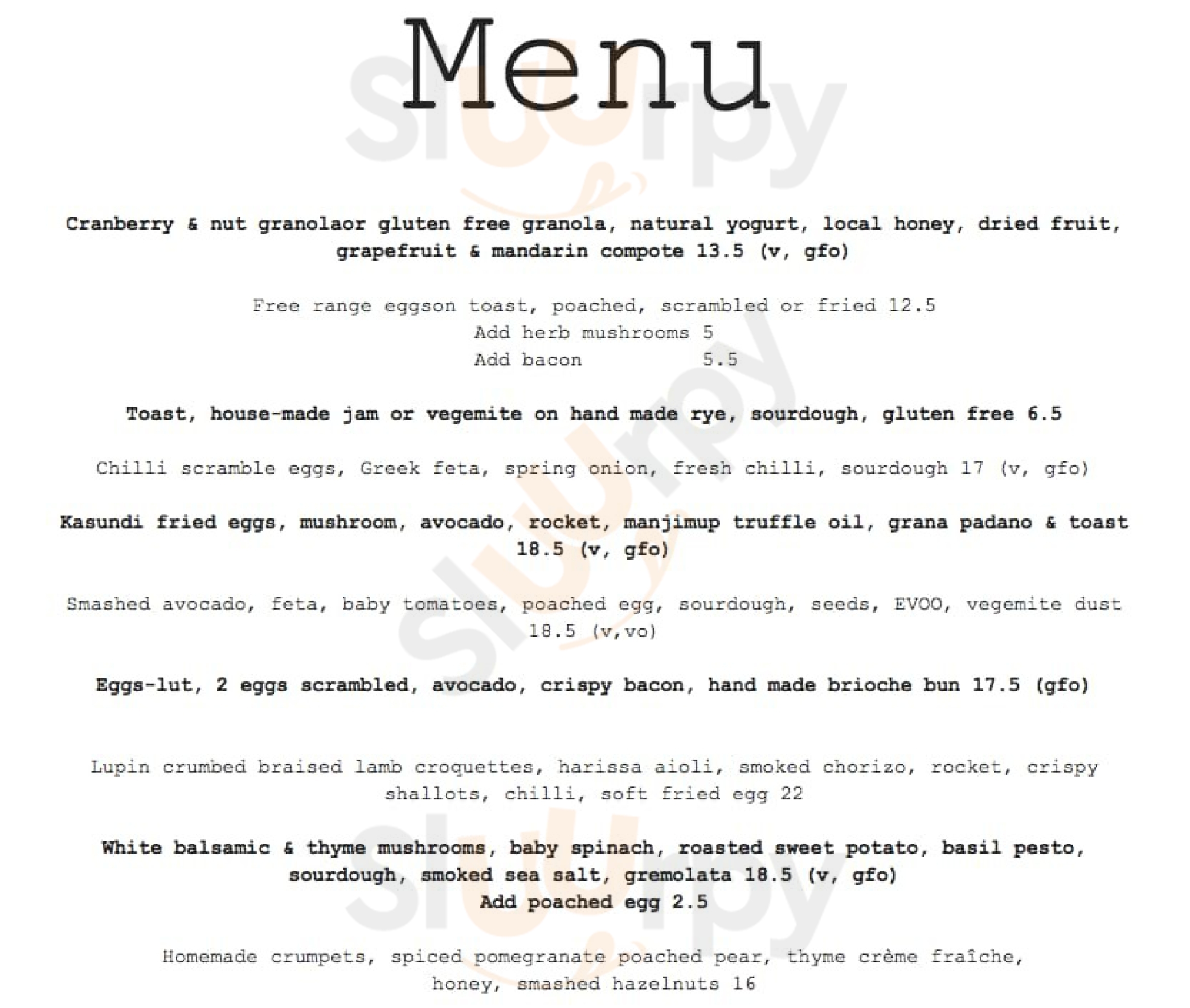 Source Foods Perth Menu - 1