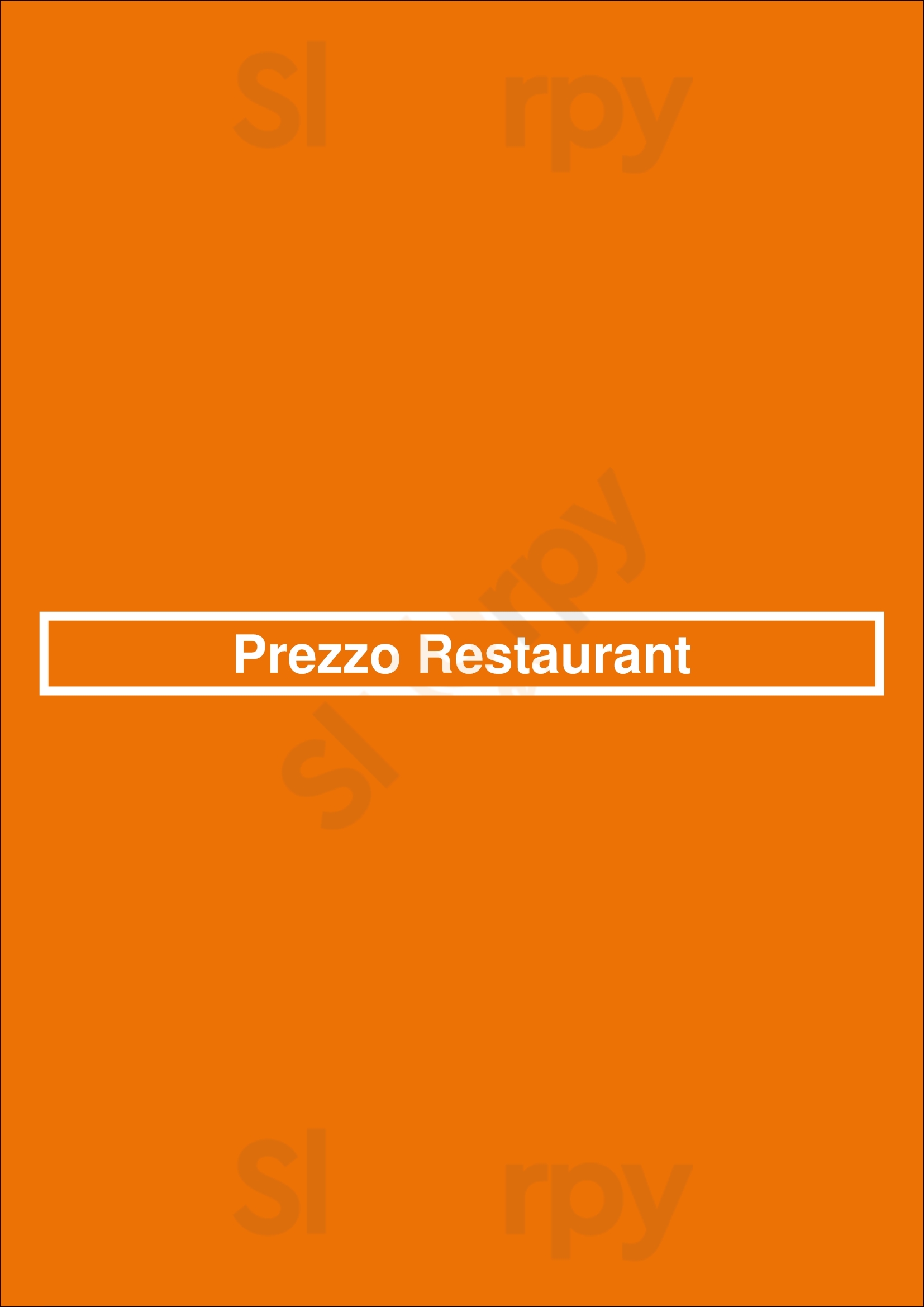 Prezzo Restaurant Adelaide Menu - 1