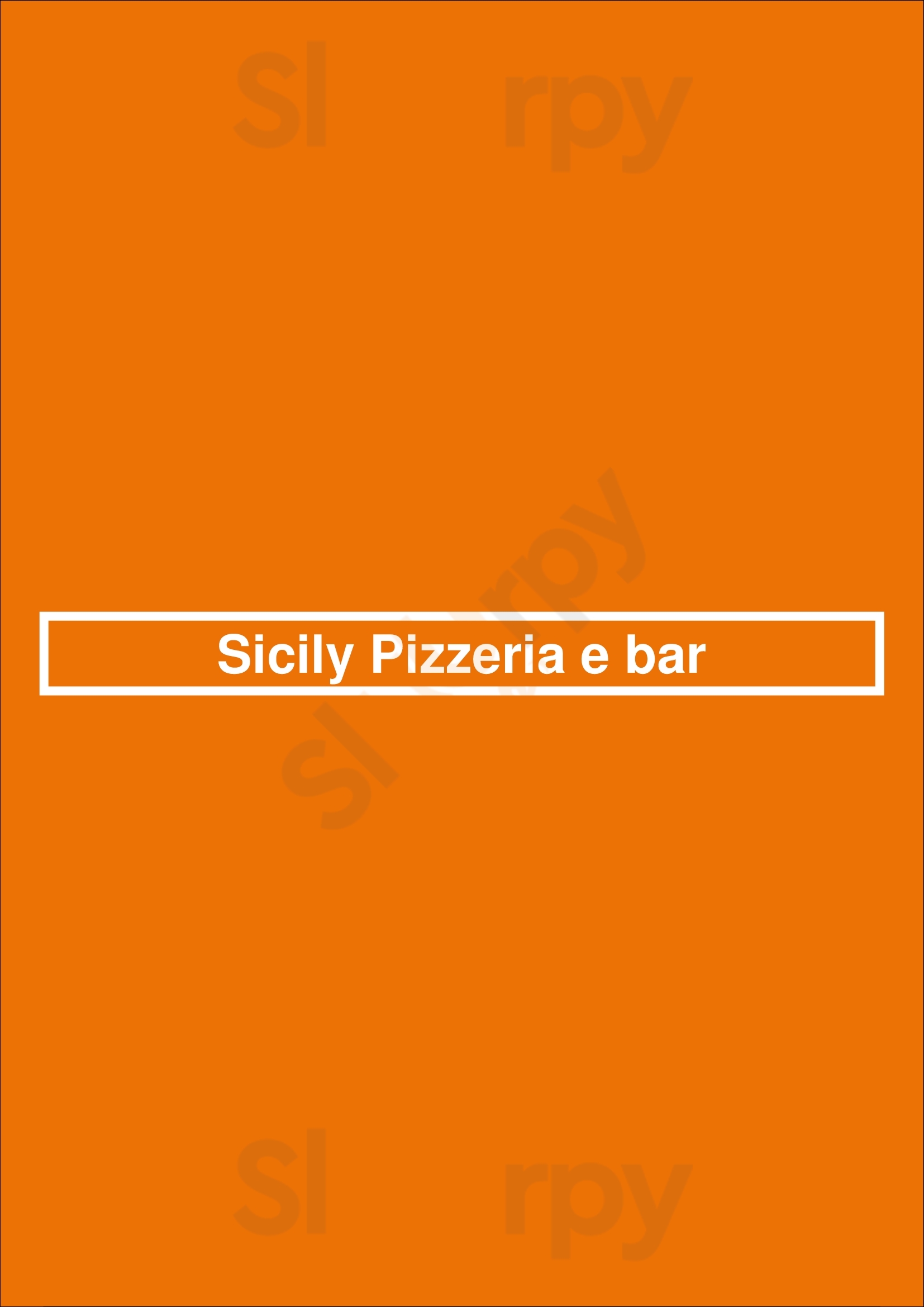 Sicily Pizzeria E Bar Adelaide Menu - 1