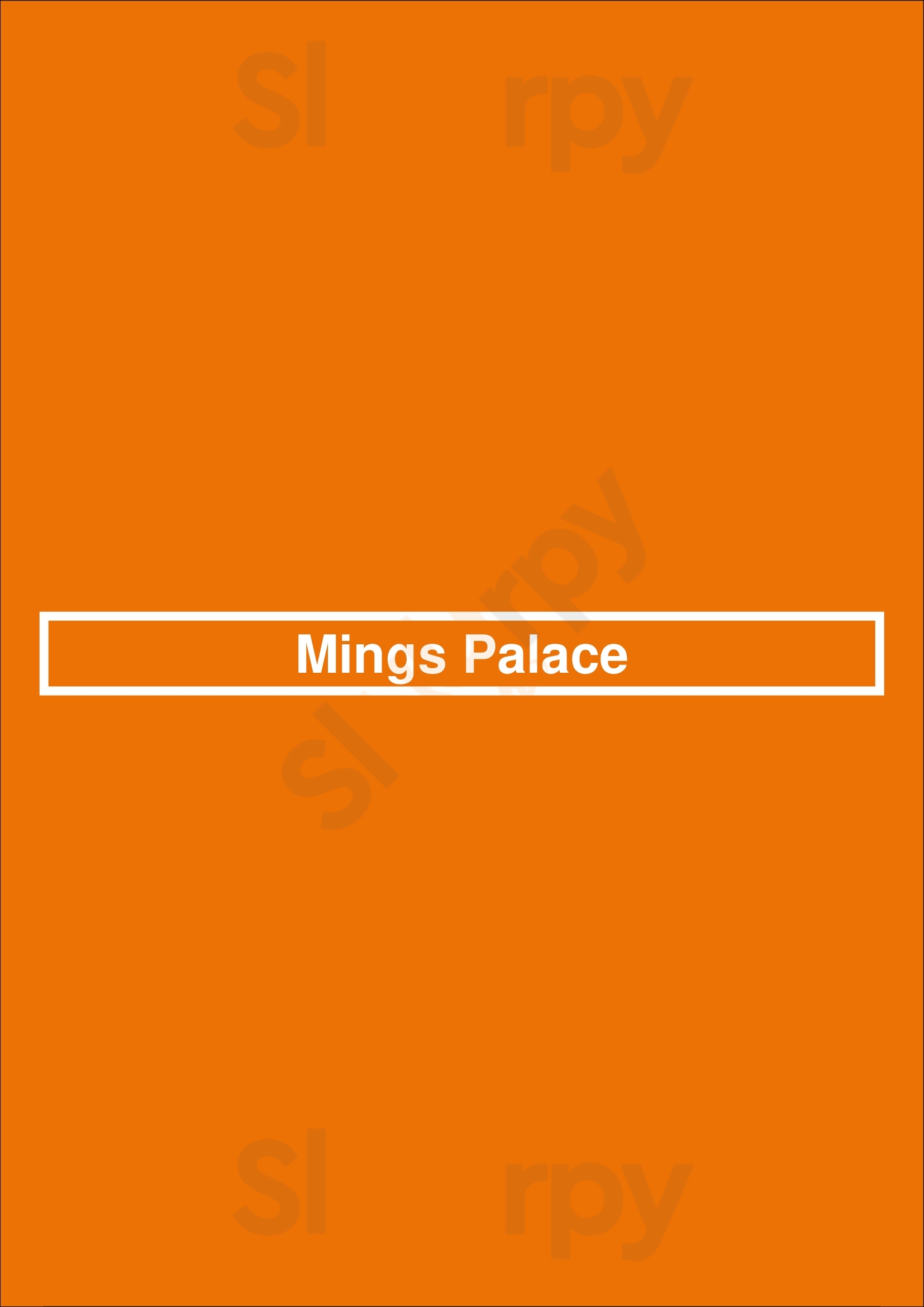 Mings Palace Adelaide Menu - 1