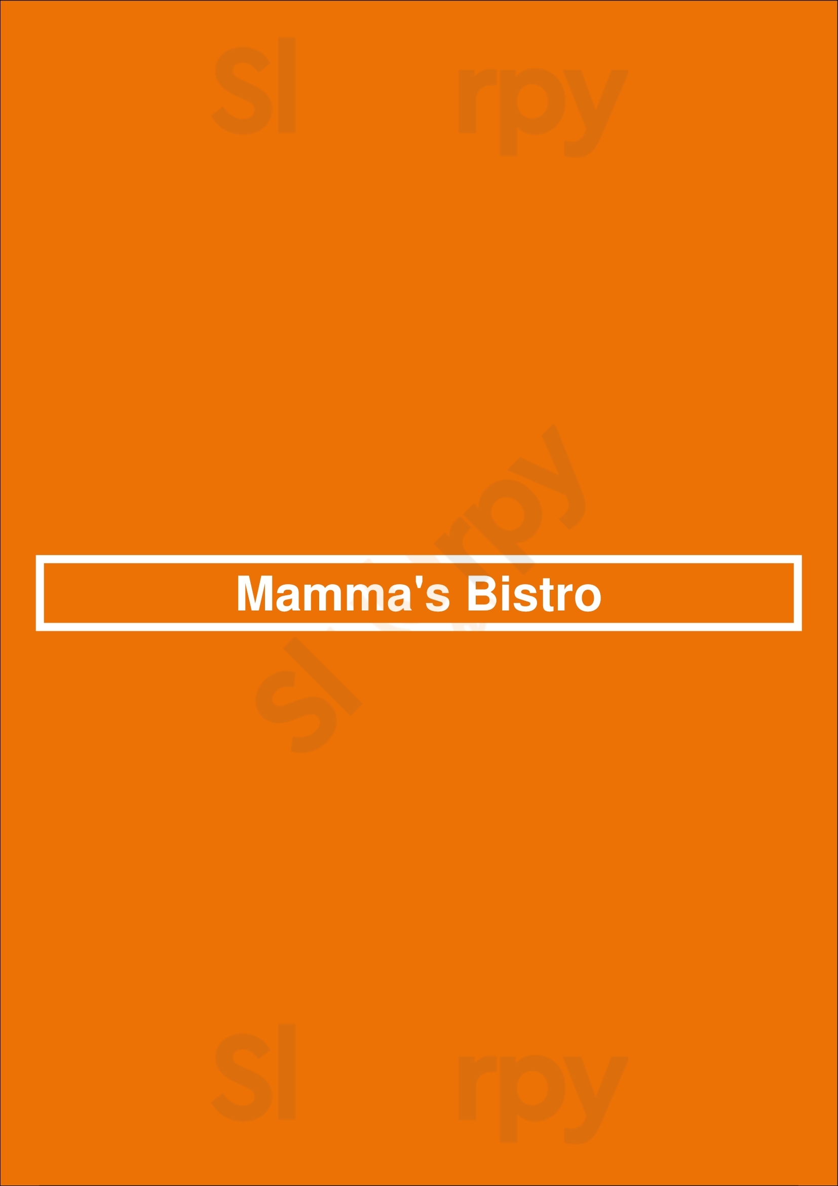 Mamma's Bistro Perth Menu - 1
