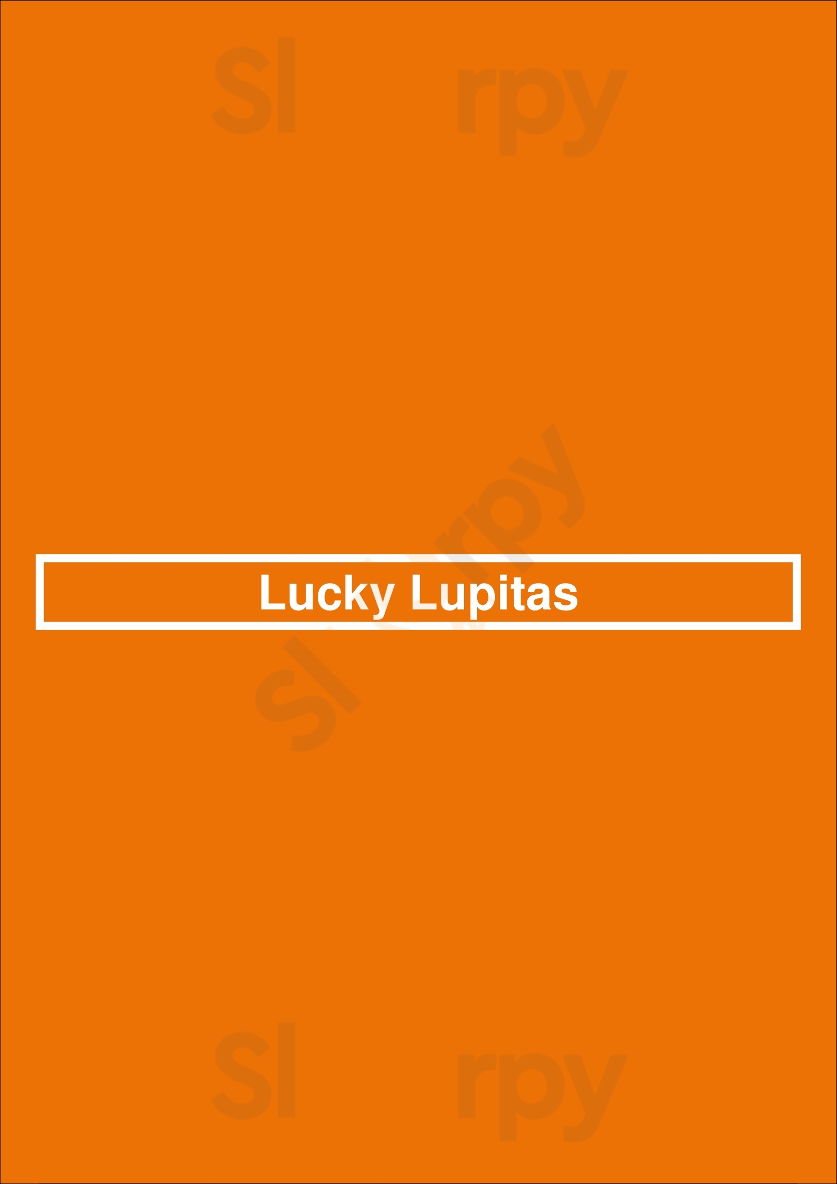Lucky Lupitas Adelaide Menu - 1