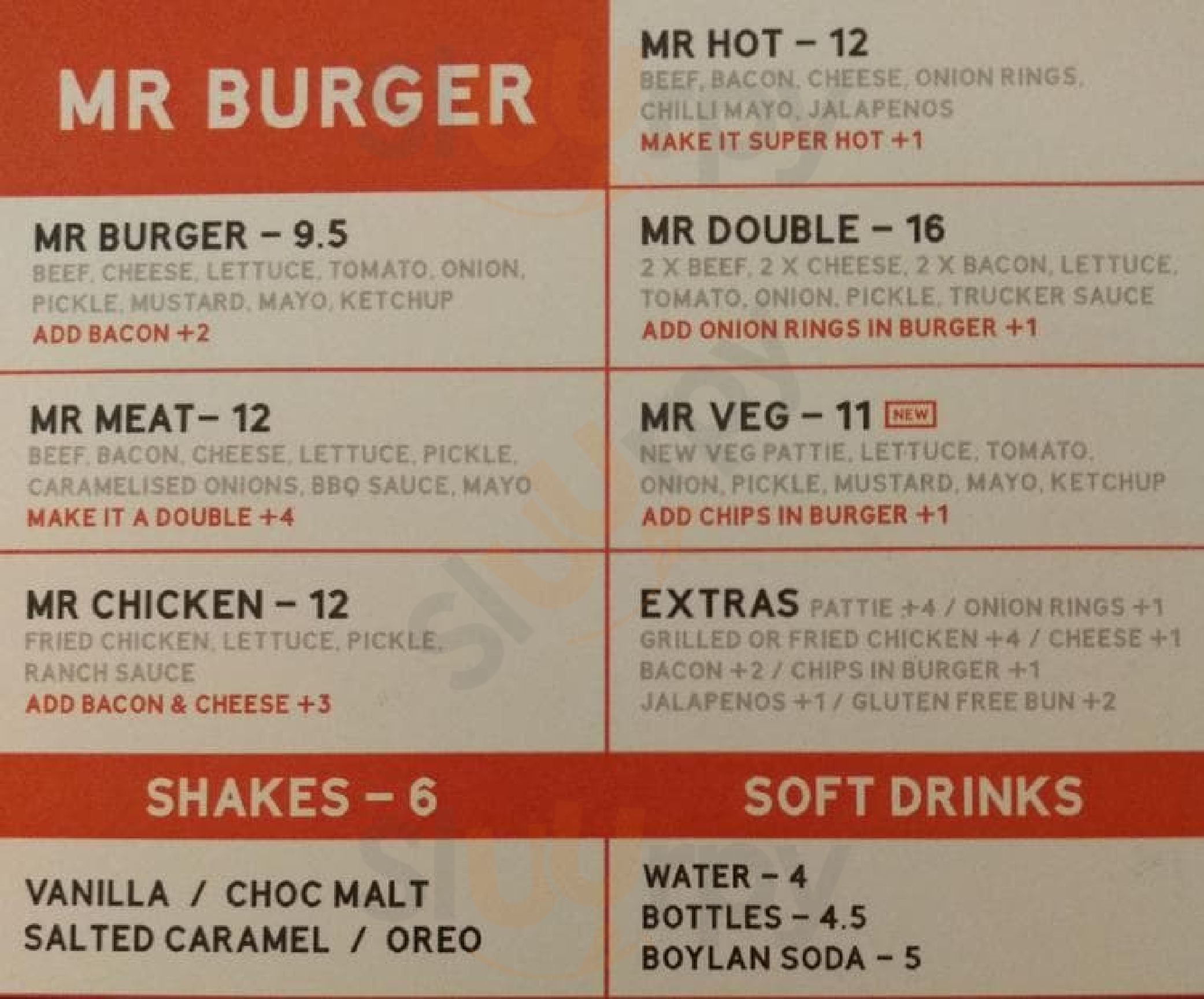 Mr Burger Fitzroy Menu - 1