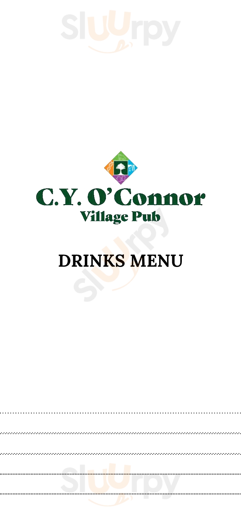 Cy O'connor Village Pub Perth Menu - 1