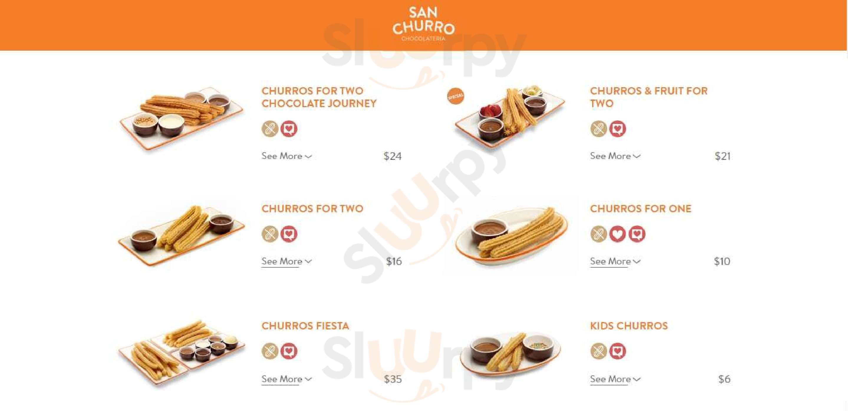 Chocolateria San Churro - East Victoria Park Perth Menu - 1