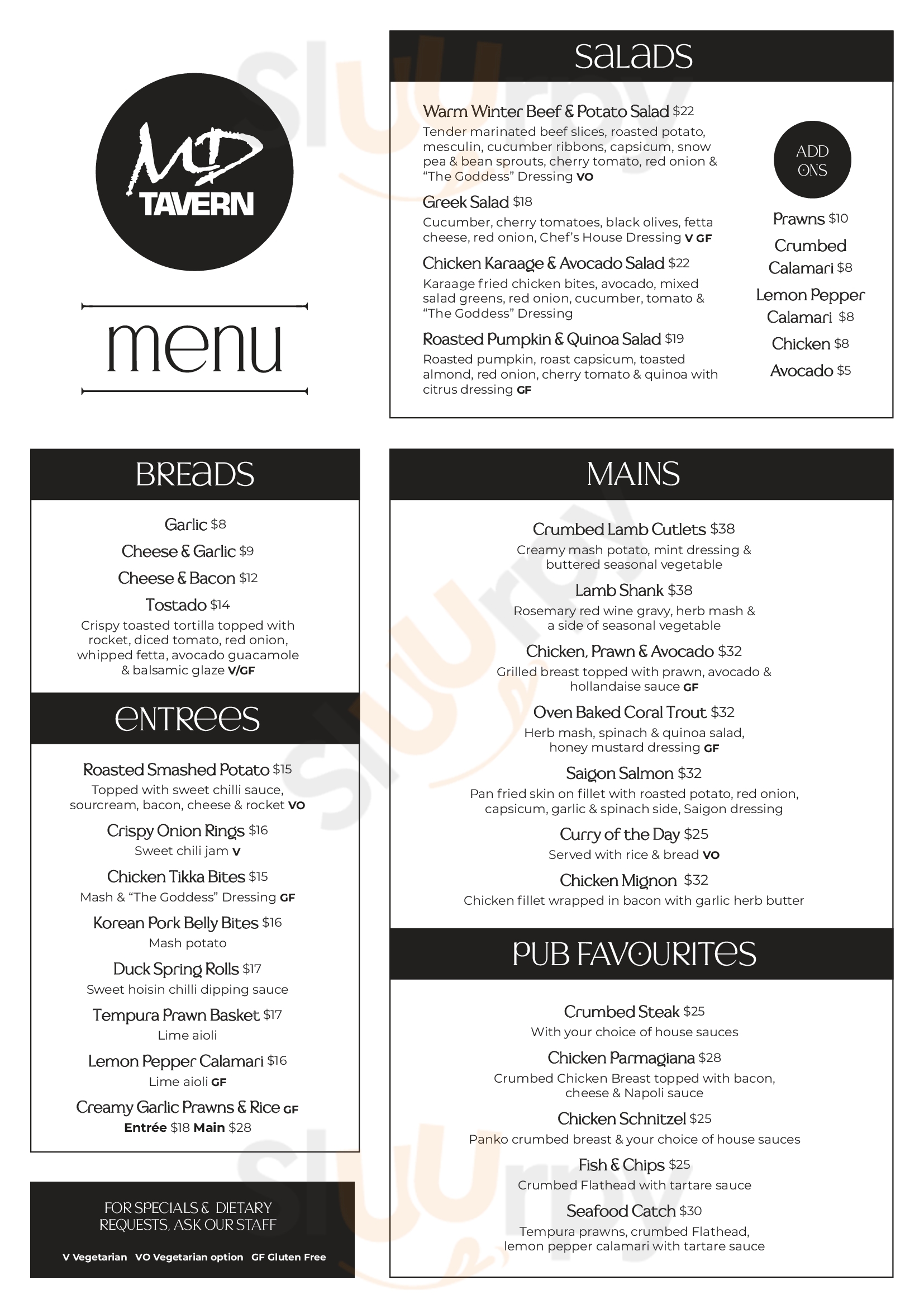 Pine Espresso Murrumba Downs Menu - 1