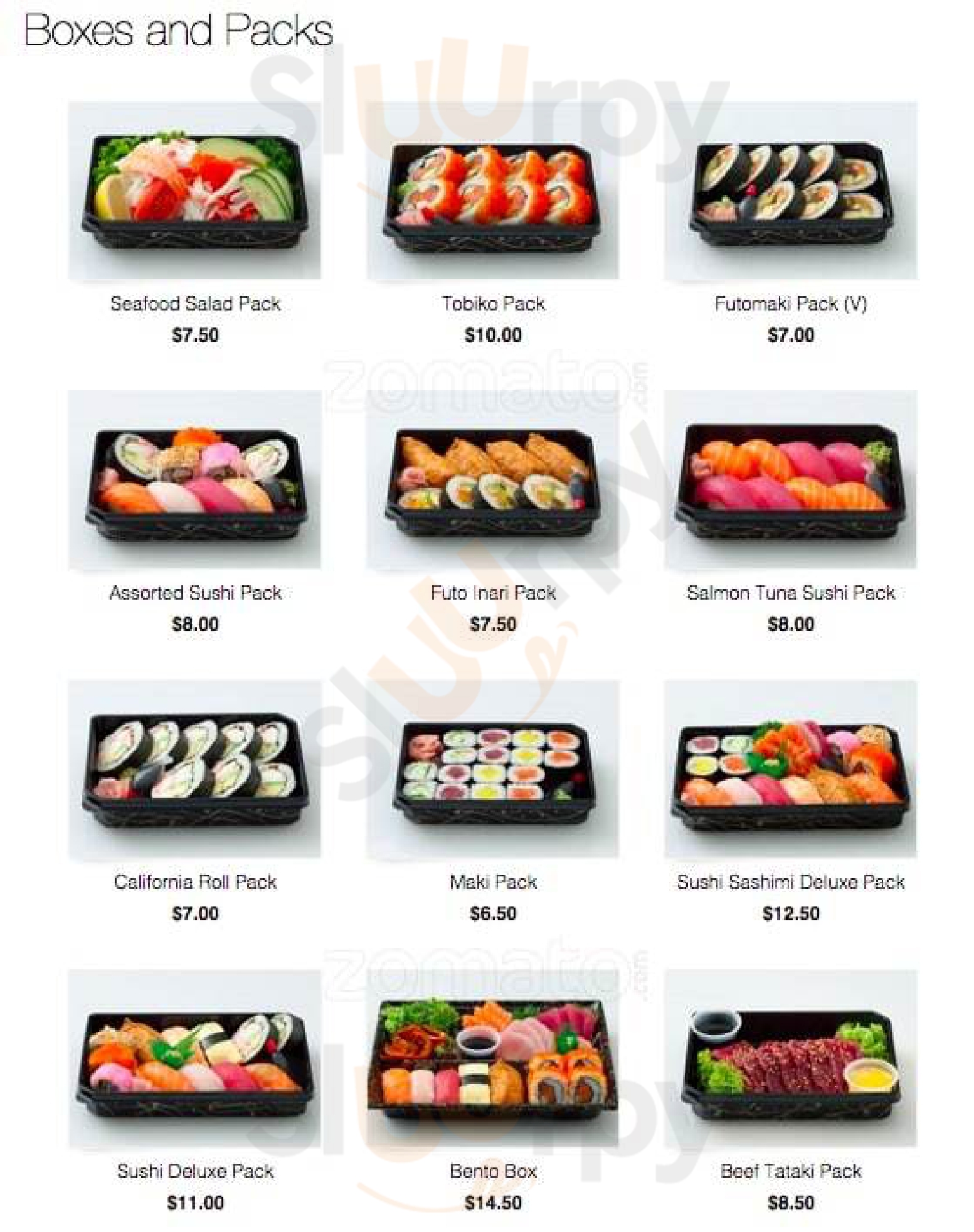 Sushi Sushi Richmond Menu - 1
