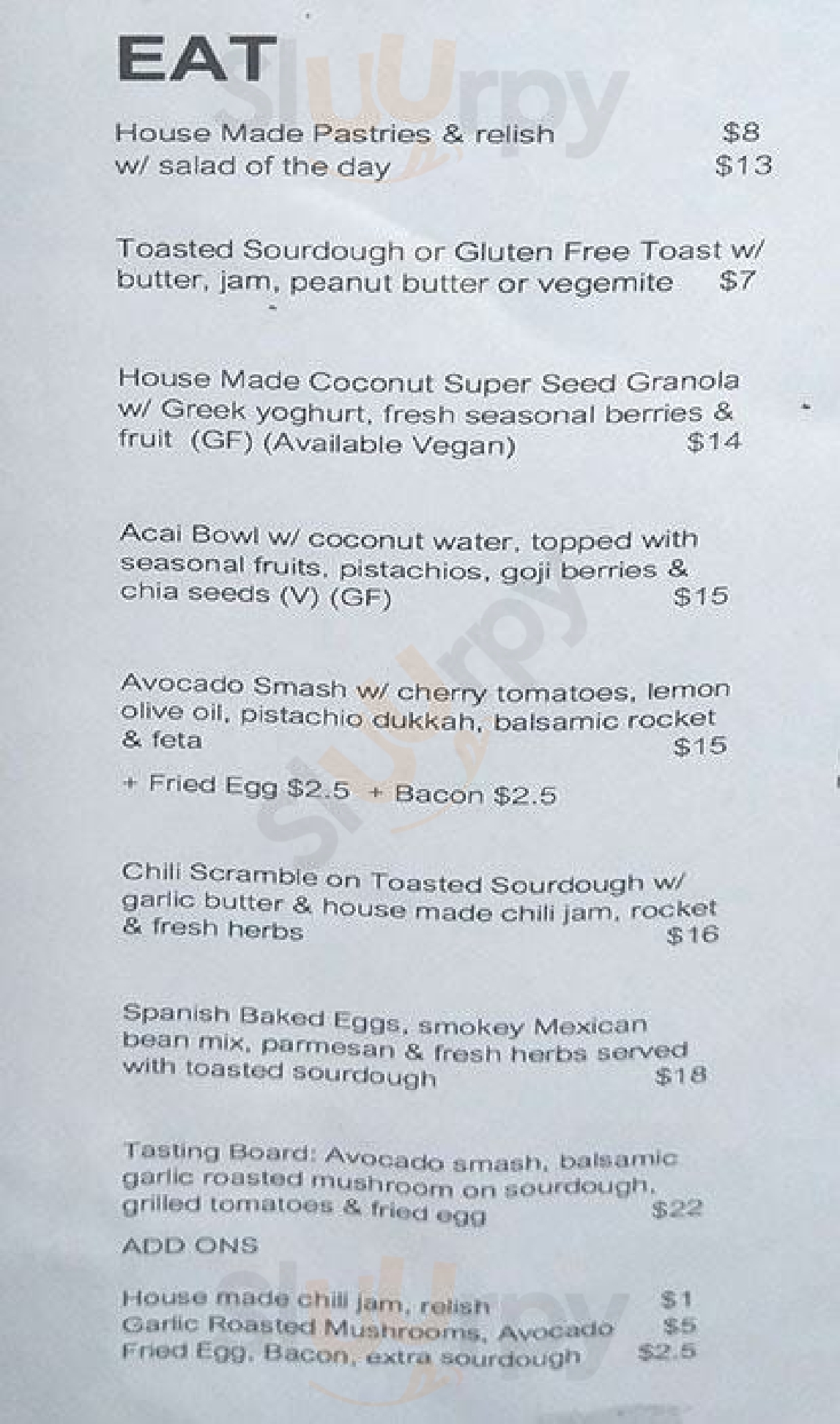 Proof Is In The Pudding Richmond Menu - 1