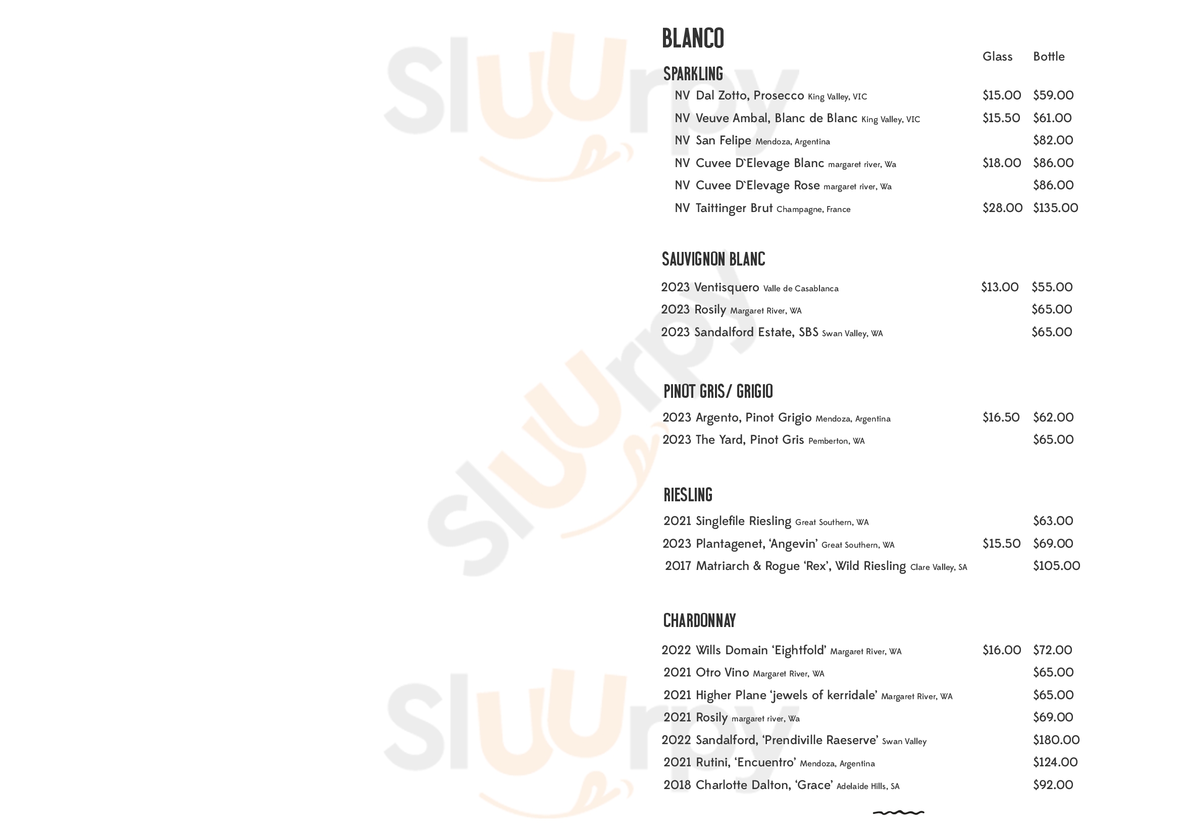 Main Menu - Mas Vino Wine Bar