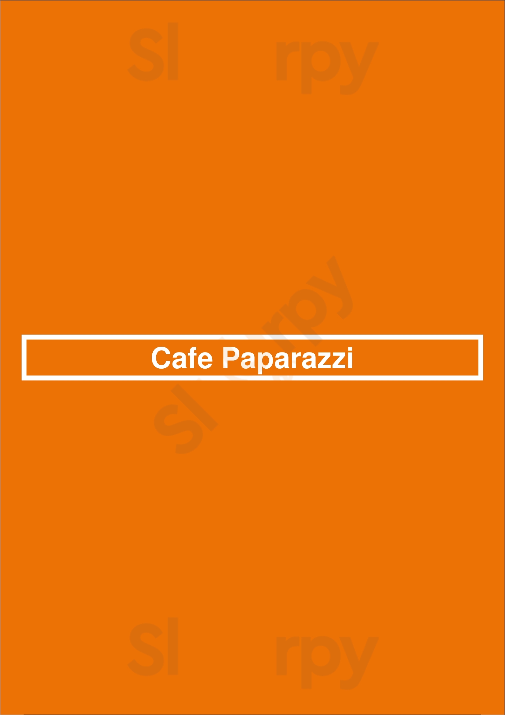 Cafe Paparazzi Malvern Menu - 1