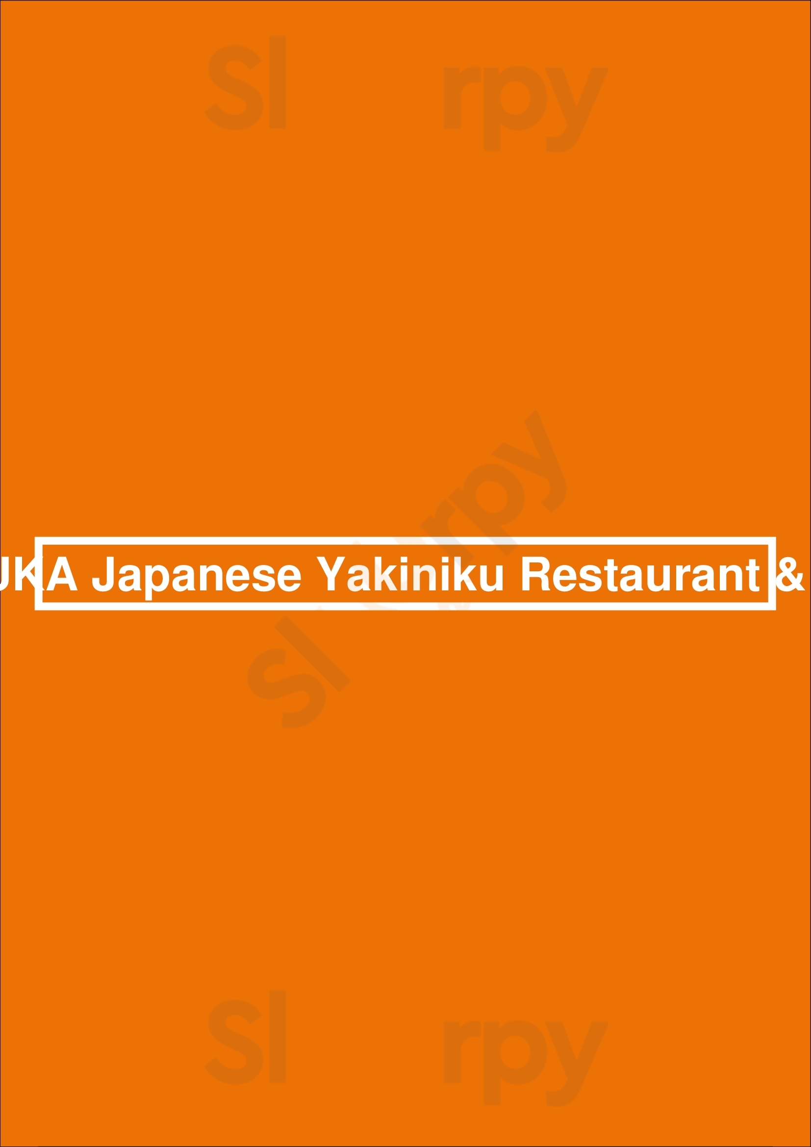 Touka Japanese Yakiniku Restaurant & Bar Parramatta Menu - 1
