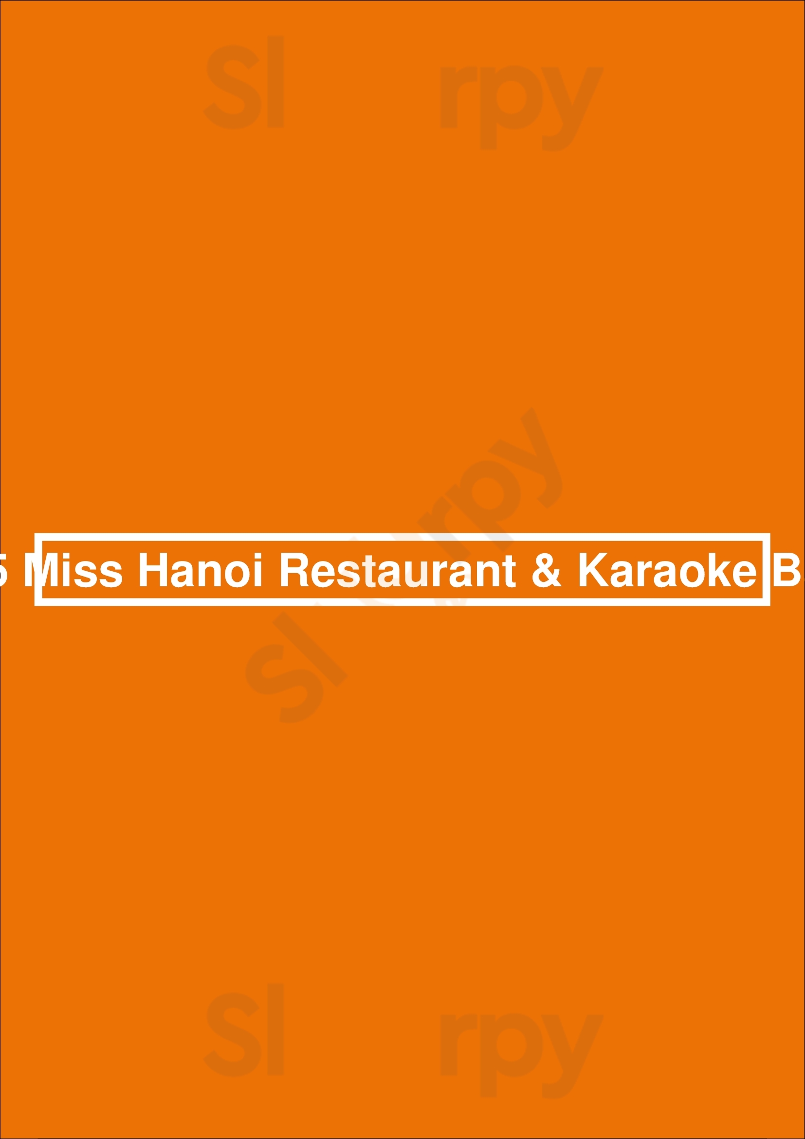 15 Miss Hanoi Restaurant & Karaoke Bar Adelaide Menu - 1