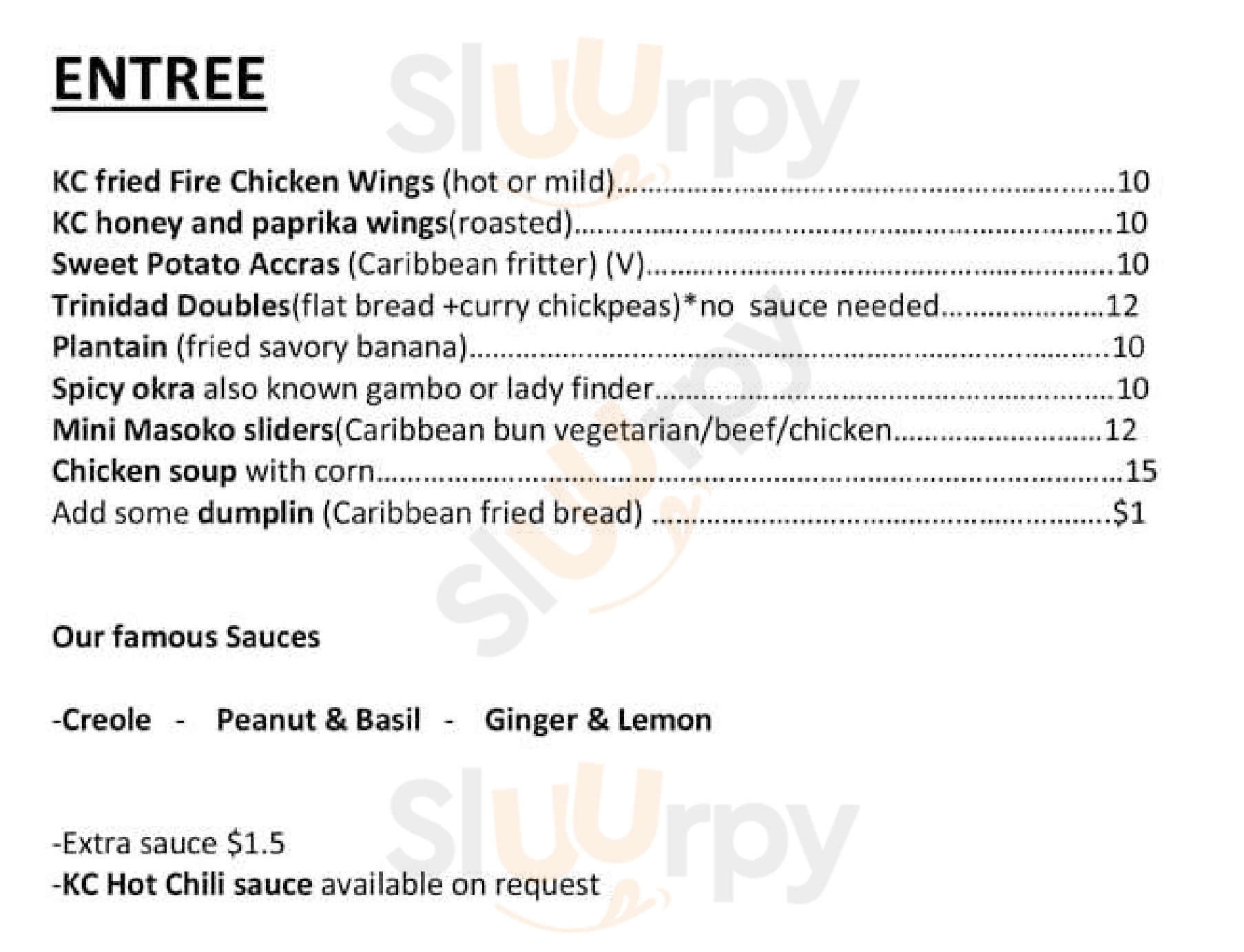 Kc's Grill And Chill Perth Menu - 1