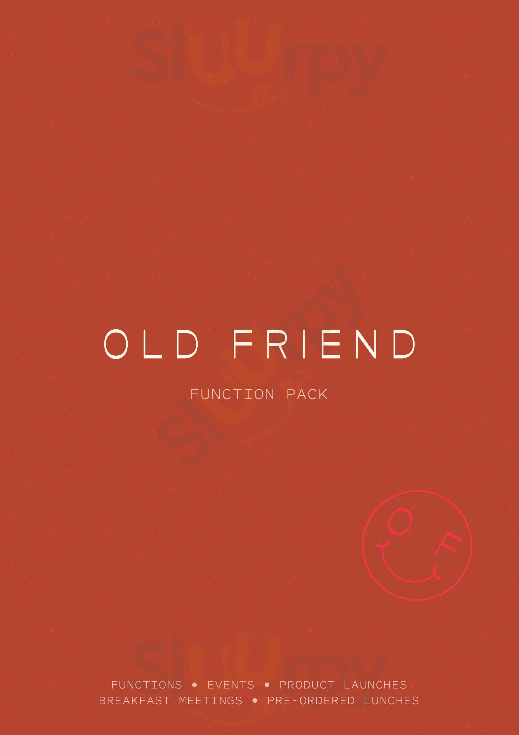 Old Friend Adelaide Menu - 1