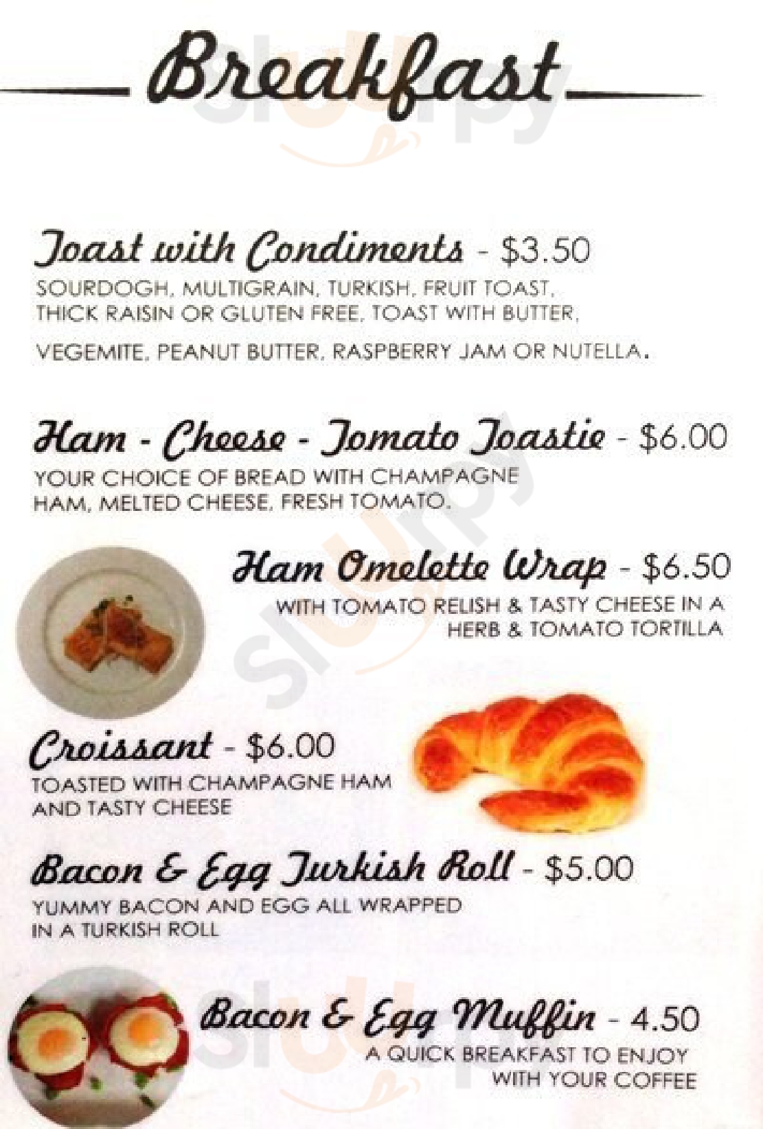 The Charles Bean Bar Brisbane Menu - 1