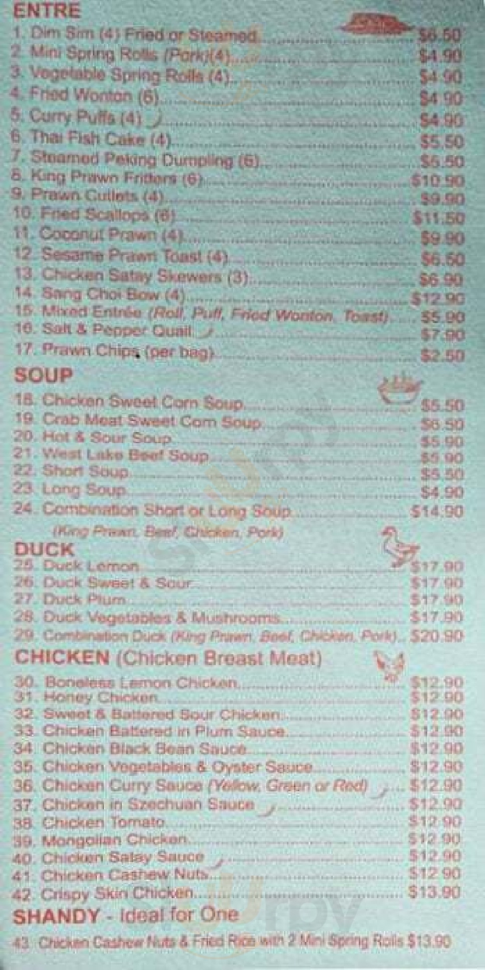 Lilys Restaurant Brisbane Menu - 1