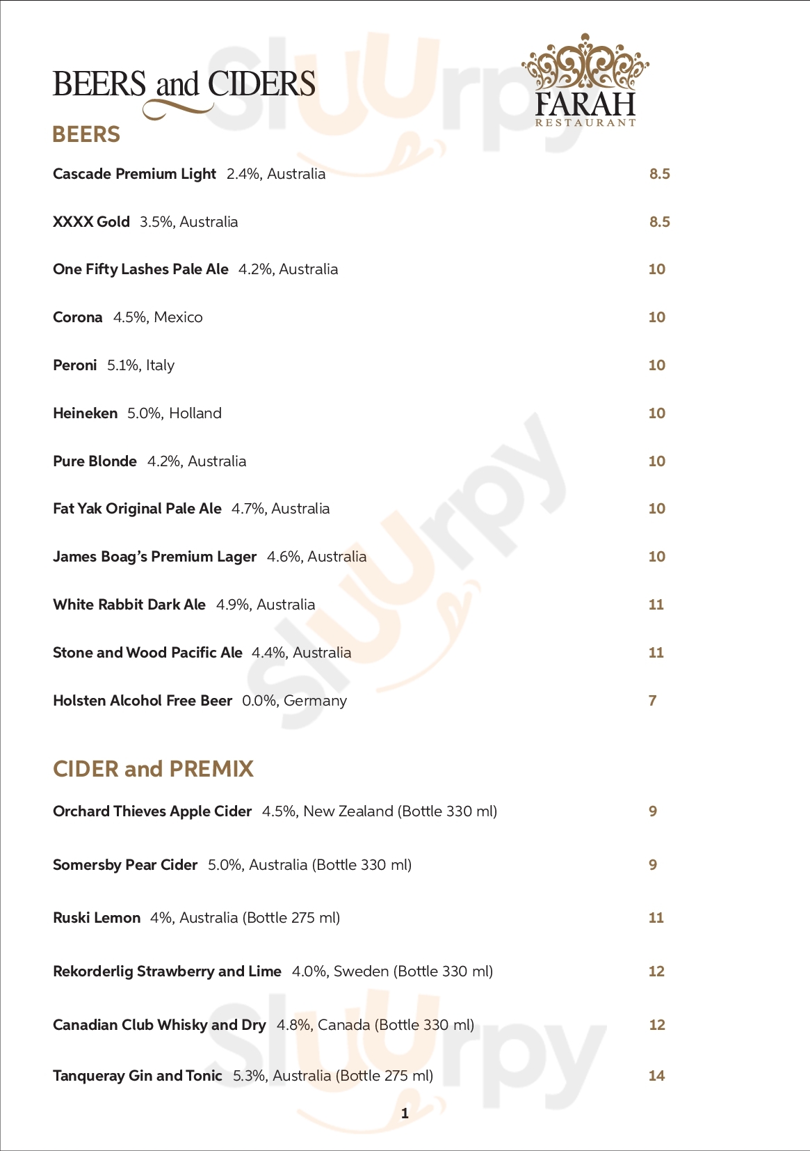 Main Menu - Spice Haven Restaurant