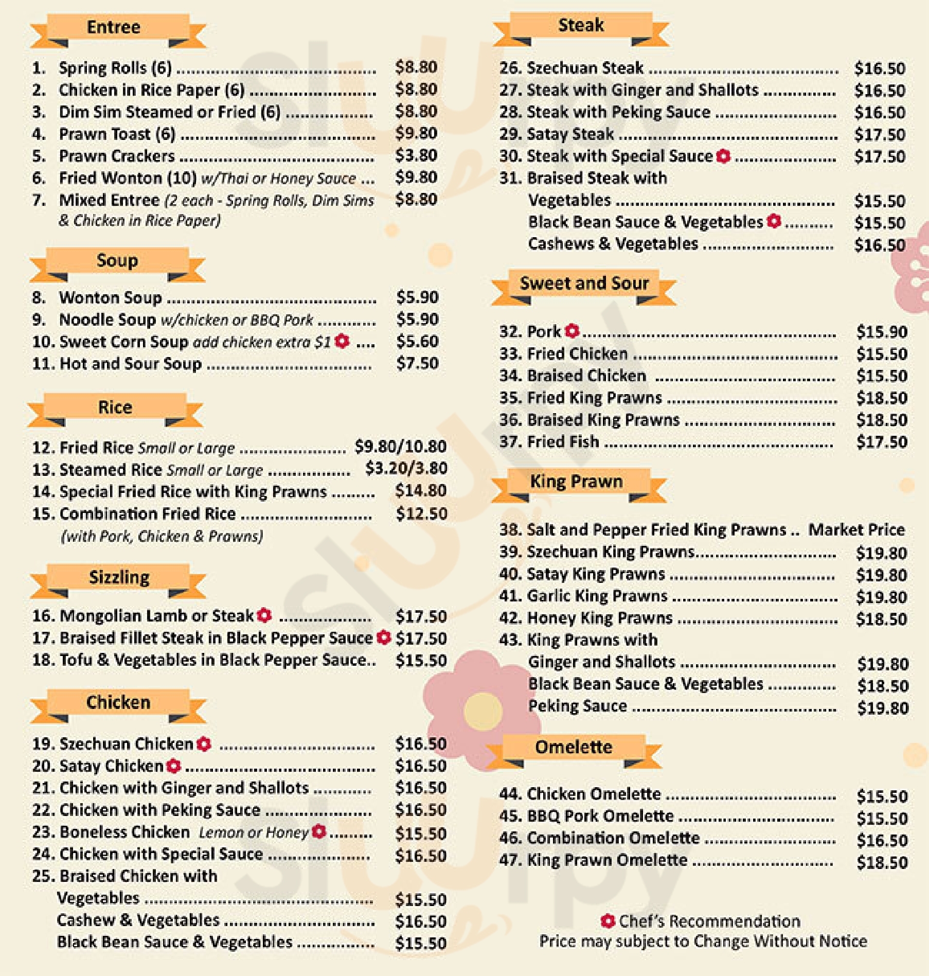 Yuet Wah Brisbane Menu - 1