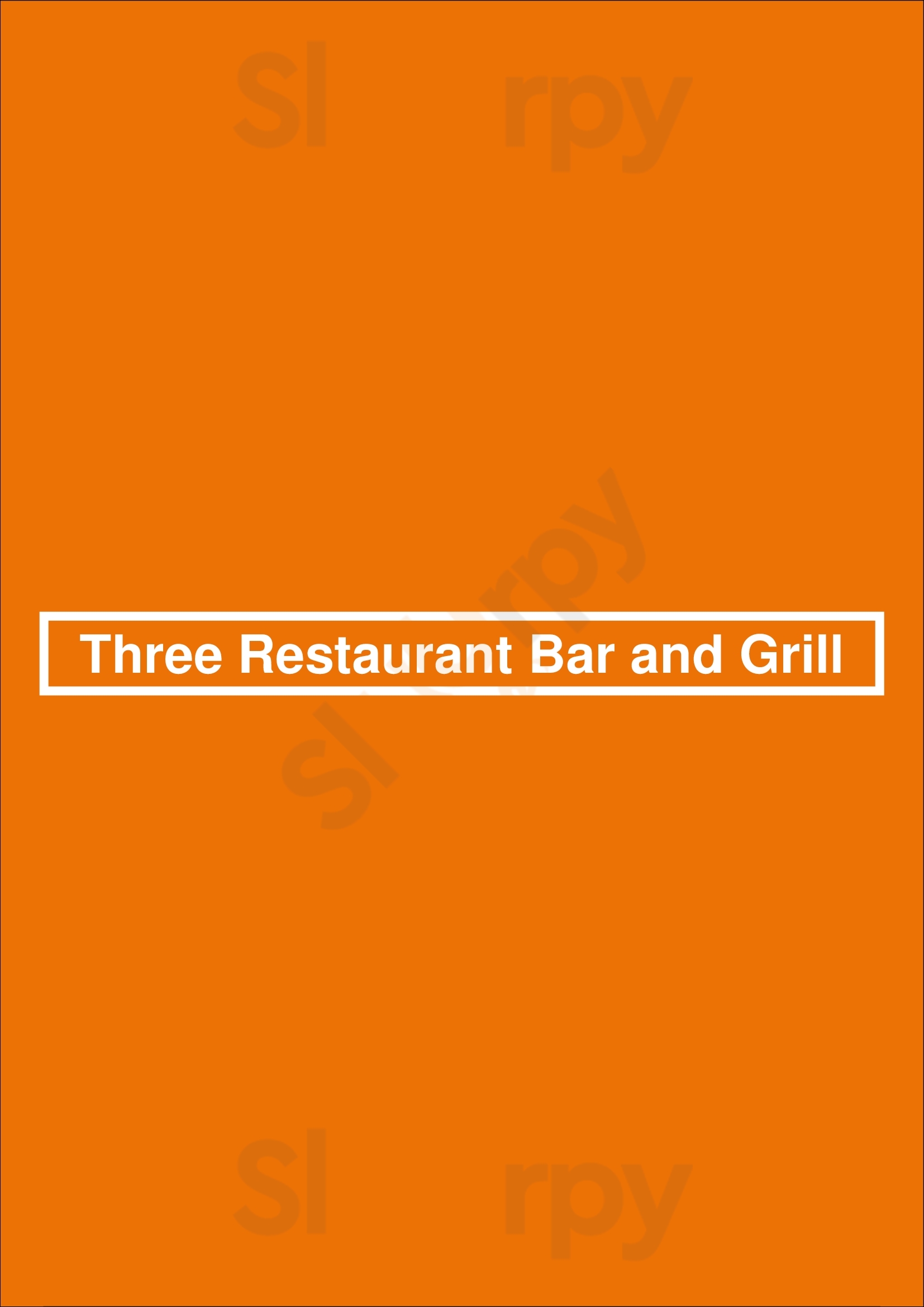 Three Restaurant Bar And Grill Caloundra Menu - 1