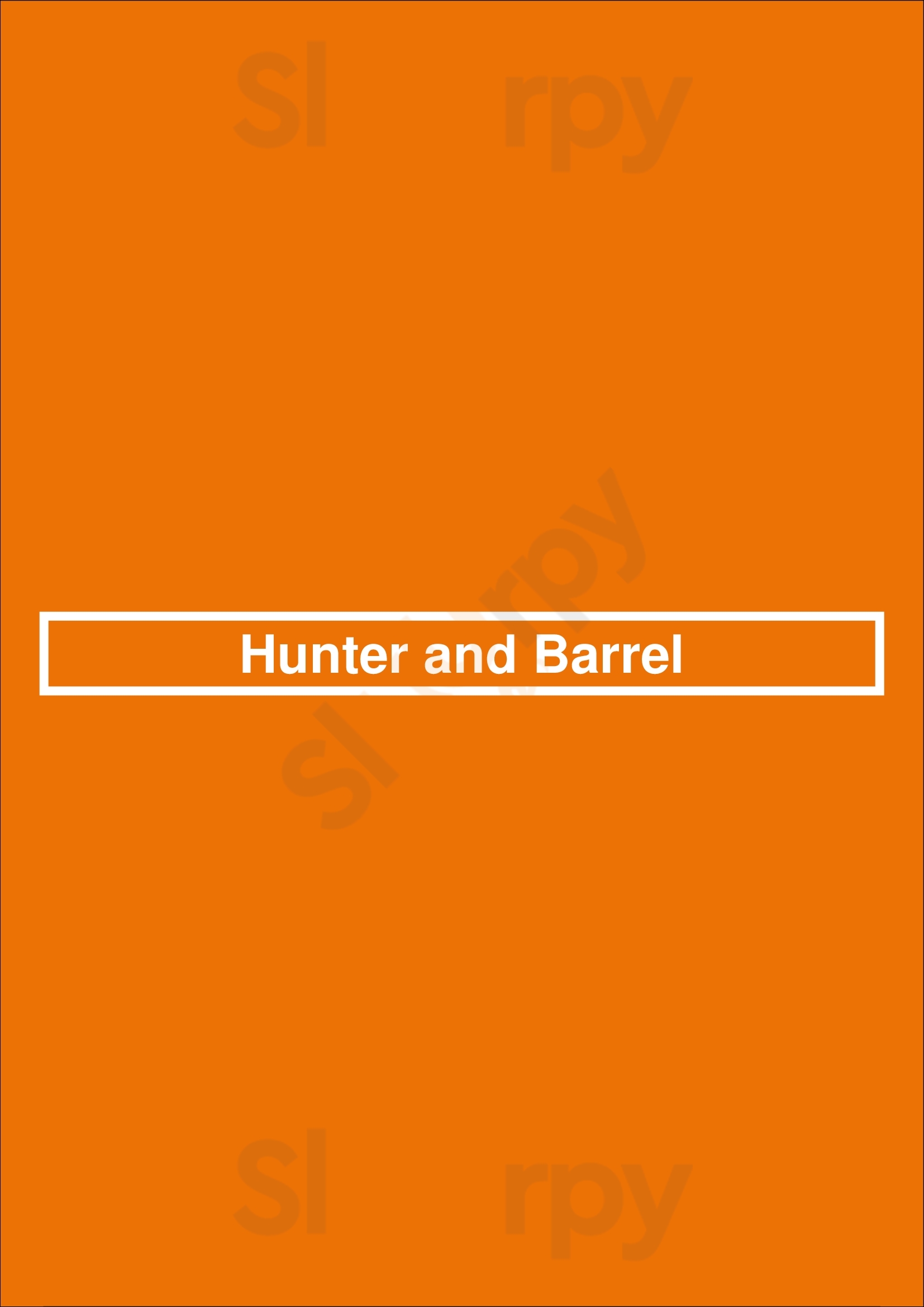 Hunter & Barrel Ringwood Ringwood Menu - 1